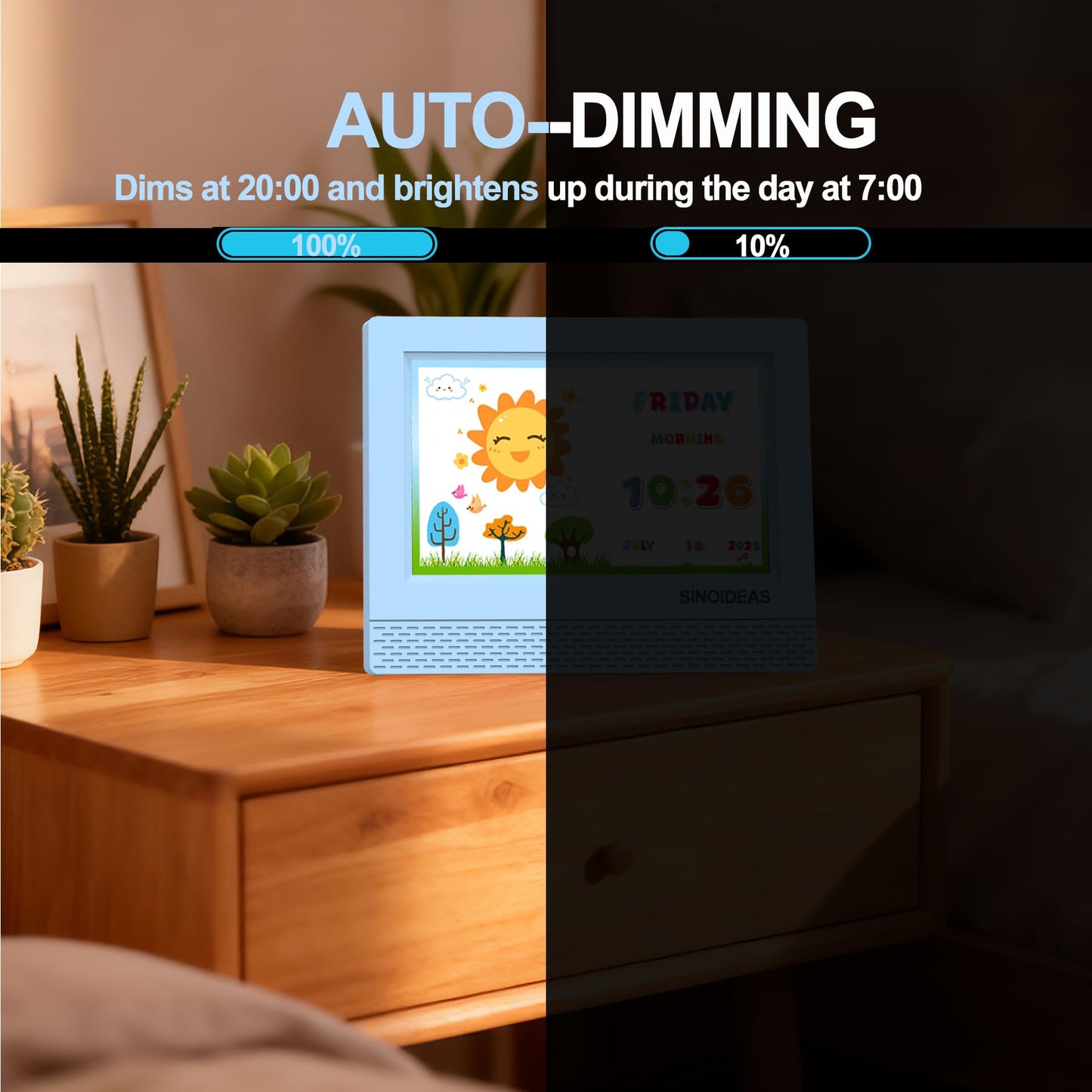 DayClox - The Original Memory Loss Digital Calendar Day Clock with Extra Large Non-Abbreviated Day & Month. Perfect for Seniors