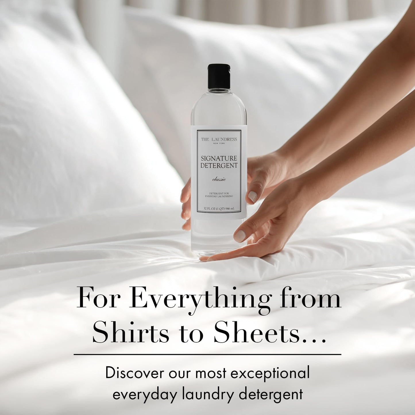 The Laundress Signature Detergent Classic, 32 Fl Oz, Laundry Detergent Liquid, Concentrated, Stain Remover