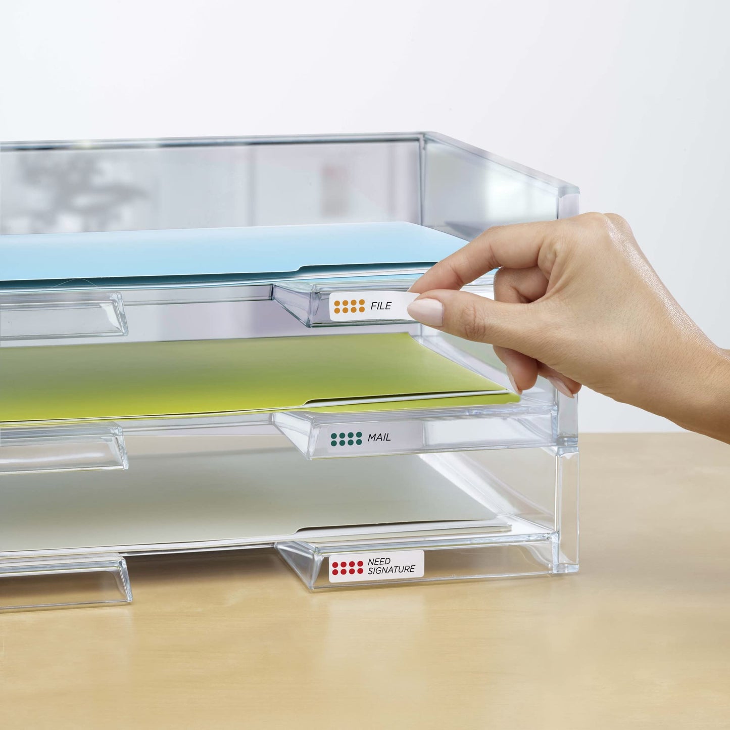 Removable ID Labels with Sure Feed, Laser/Inkjet, 1/2" x