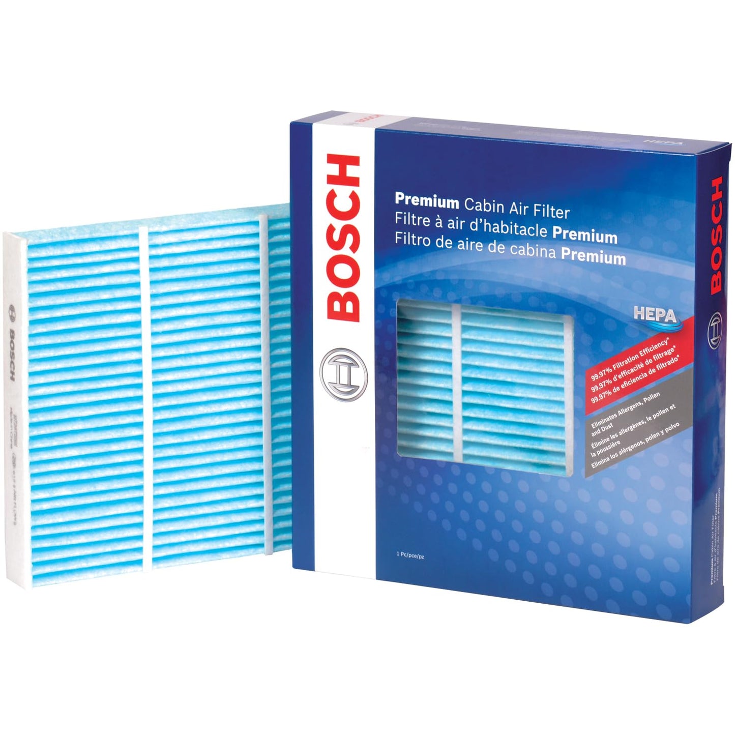 BOSCH 6081C HEPA Cabin Air Filter - Compatible with Select Ford Expedition, F-150, F-150 Lightning, F-250, F-350, F-450, F-550 Super Duty; Lincoln Navigator