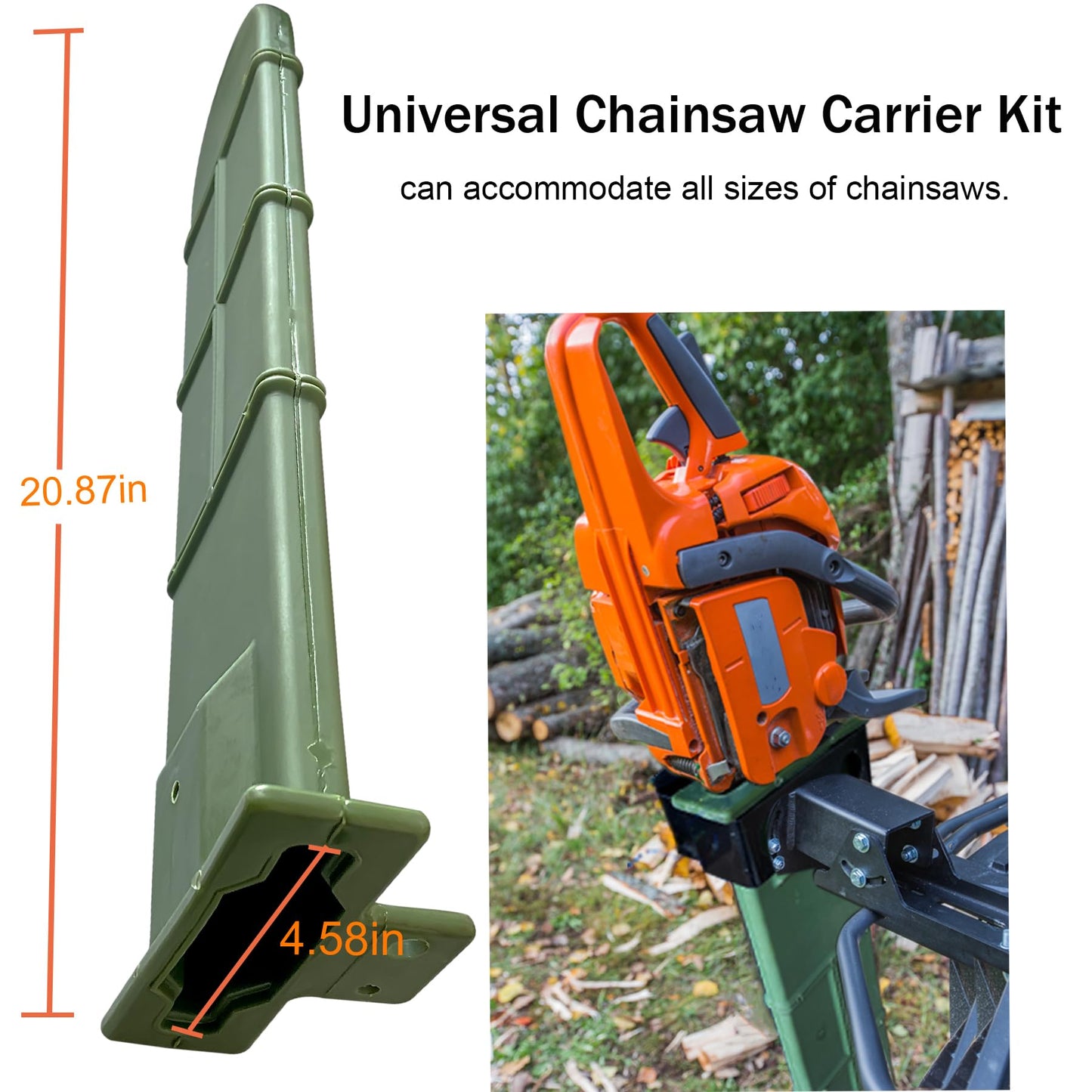 CCLINK Universal Chainsaw Holder for Tractor 20''Chainsaw Carrier Chainsaw Mount for Tractor Compatible with Tractors ATVs UTVs Trucks etc