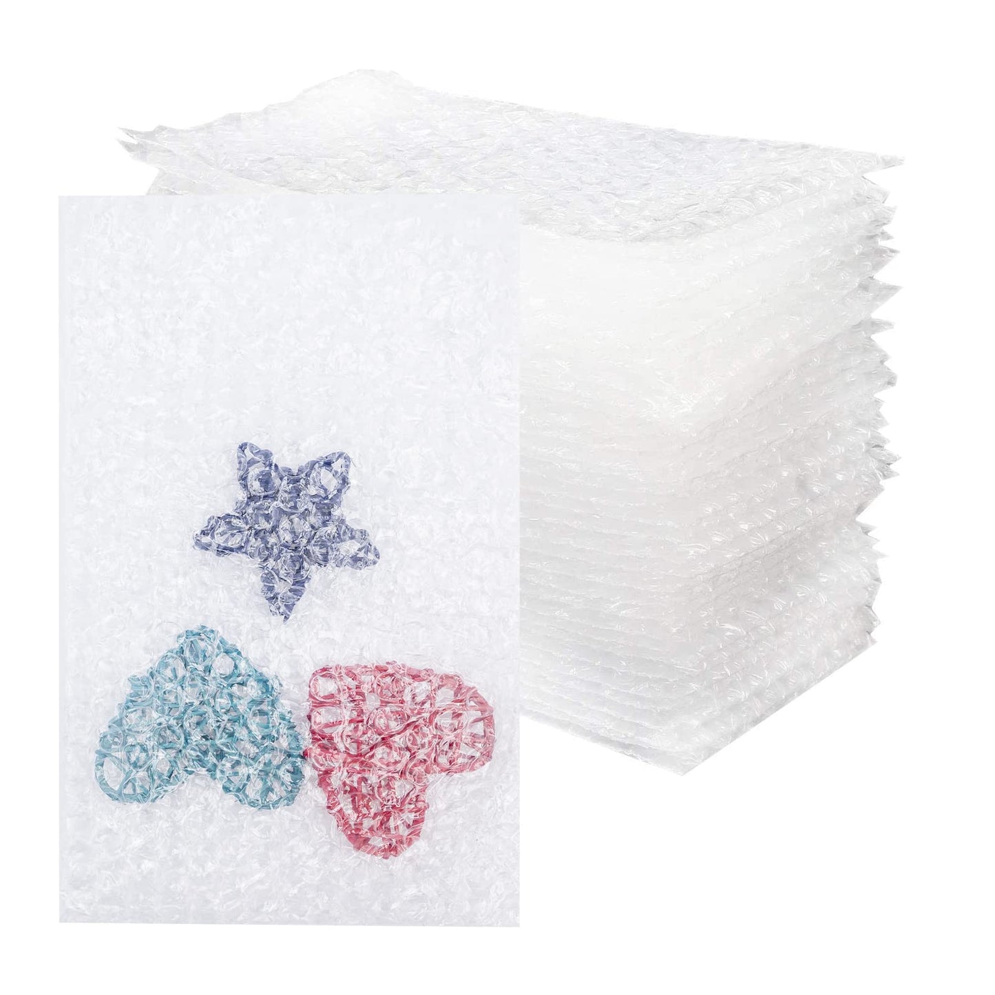 120 Pack Bubble Cushioning Bags, 5.9 x 7.9Inch Clear Protective Bubble Out Bags, Cushioning Pouches for Shipping, Moving, Storage, Mailing & Packaging