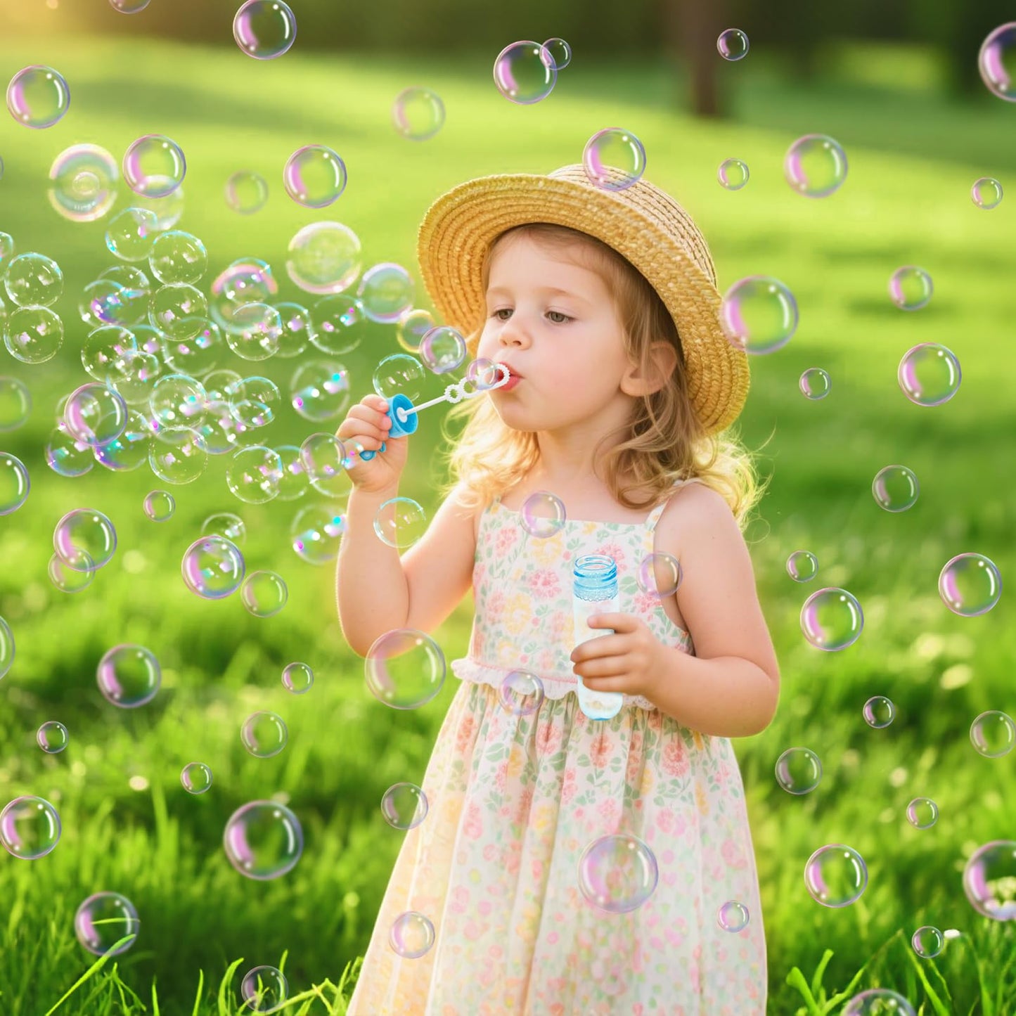 Cooldele Bubble Lawn Mower for Toddlers, Outdoor Bubbles Machine Toy for Kids - Lights and Music Bubble Mower, Birthday Gifts for Toddlers & Kids Ages 2-3 4-5