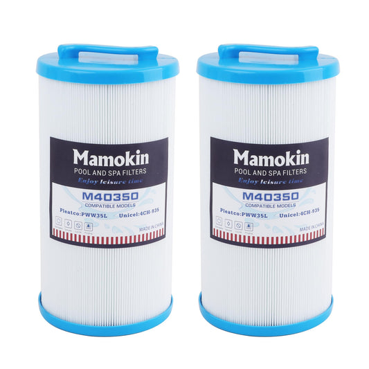 Mamokin 4CH-935 Spa Filter, Replaces for Pleatco PWW35L, SD-01235, Waterway 817-4035, Waterway Teleweir 35 SF, Teleweir| PDC580-AFS | D-01310 | PDY35P3 | 4CH-935RA Hot Tub Filter 2 Pack