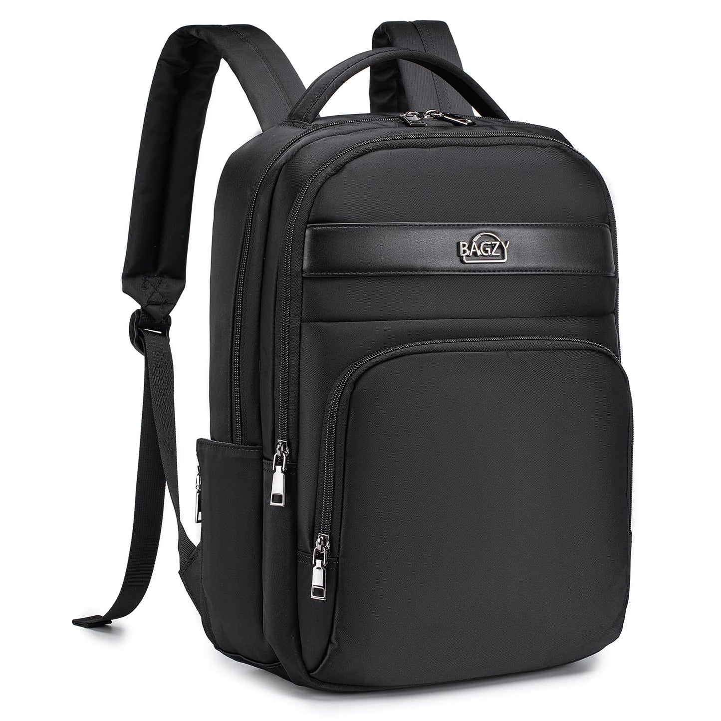 BAGZY 40x30x15cm Personal Item Carry On Backpack, Flight Approved Underseat Laptop Bag for 14 inch Notebook, Travel Cabin Luggage Daypack Black