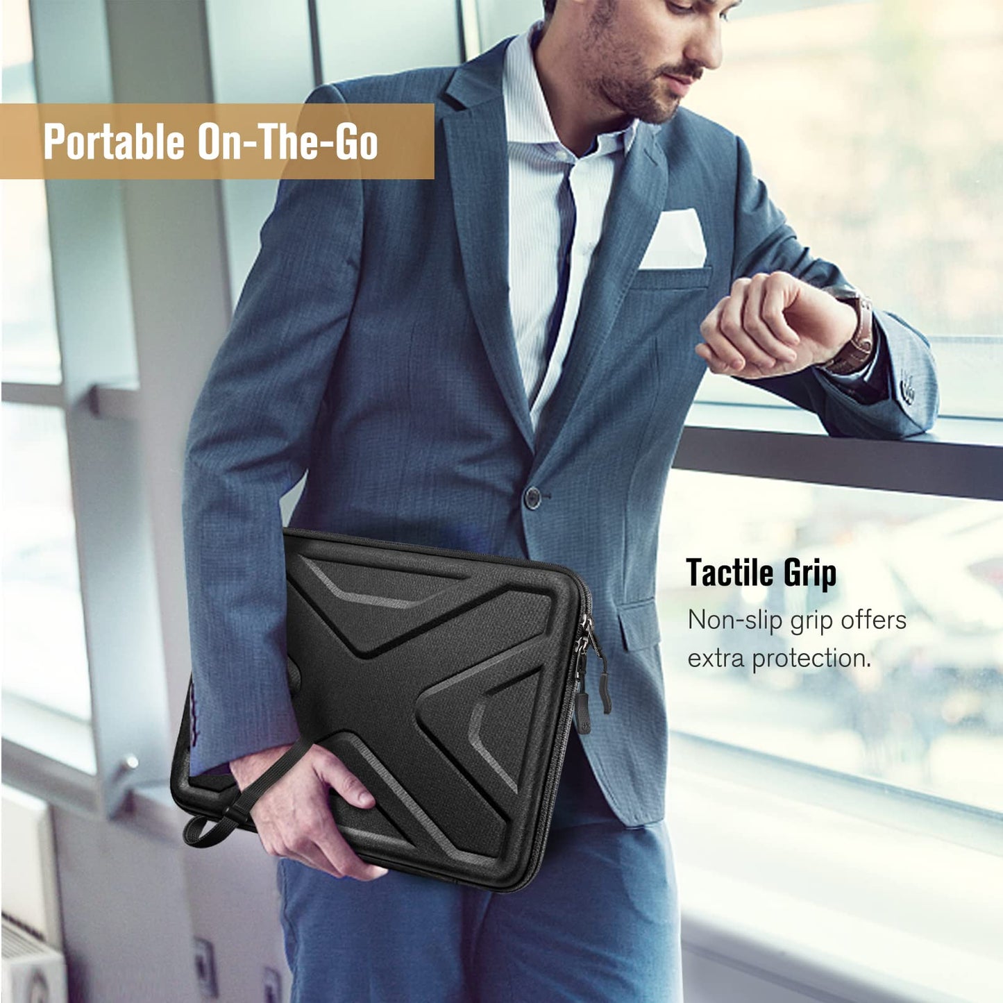 SITHON Hard Shell Case for 13-14 inch Chromebook, Computer Carrying Case for 14" Lenovo Flagship Chromebook/IdeaPad Slim 3, 14" ASUS Chromebook Flip CX1, Other Up to 14" Acer/HP/Dell Laptop Notebook