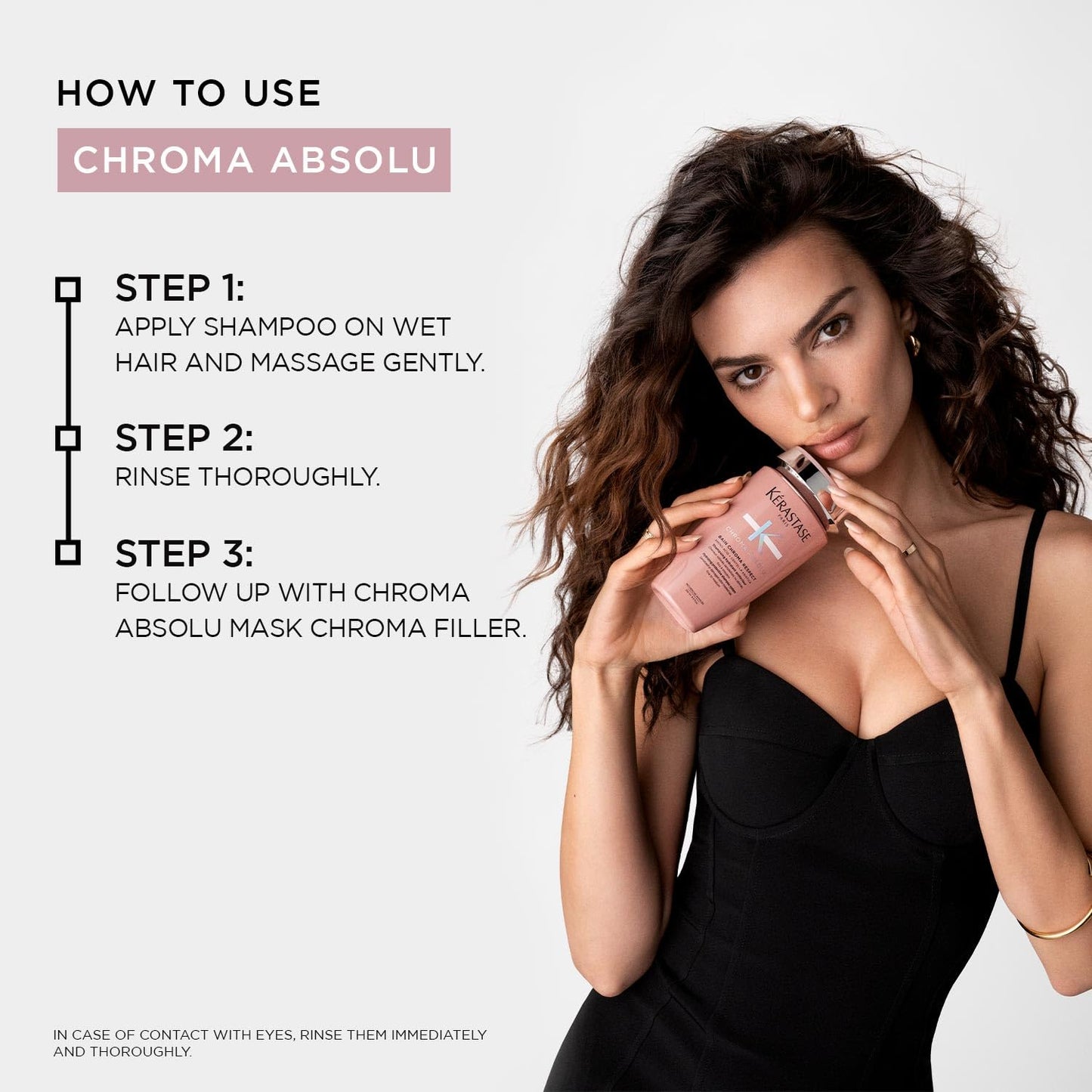 Kérastase Chroma Absolu Bain Chroma Respect, Color Protect Shampoo, For Sensitized or Damaged Color-Treated Hair With Amino Acid and Centella Asiatica, Fine To Medium Hair, Eco-Friendly Refill