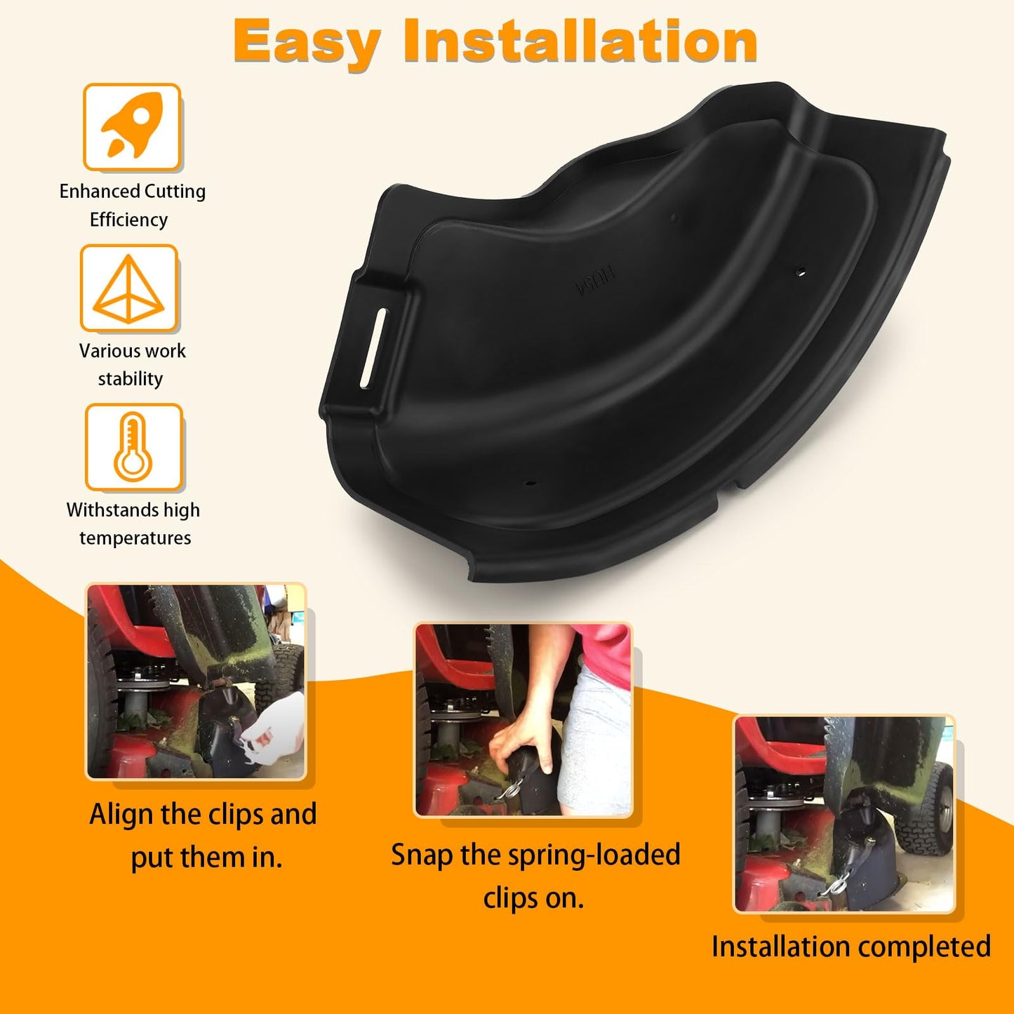 54-Inch Mulch Cover Kit for Husqvarna/Craftsman(Model 917) Lawn Tractor Deck with Mounting Hardware- Replaces 960120040 532187298