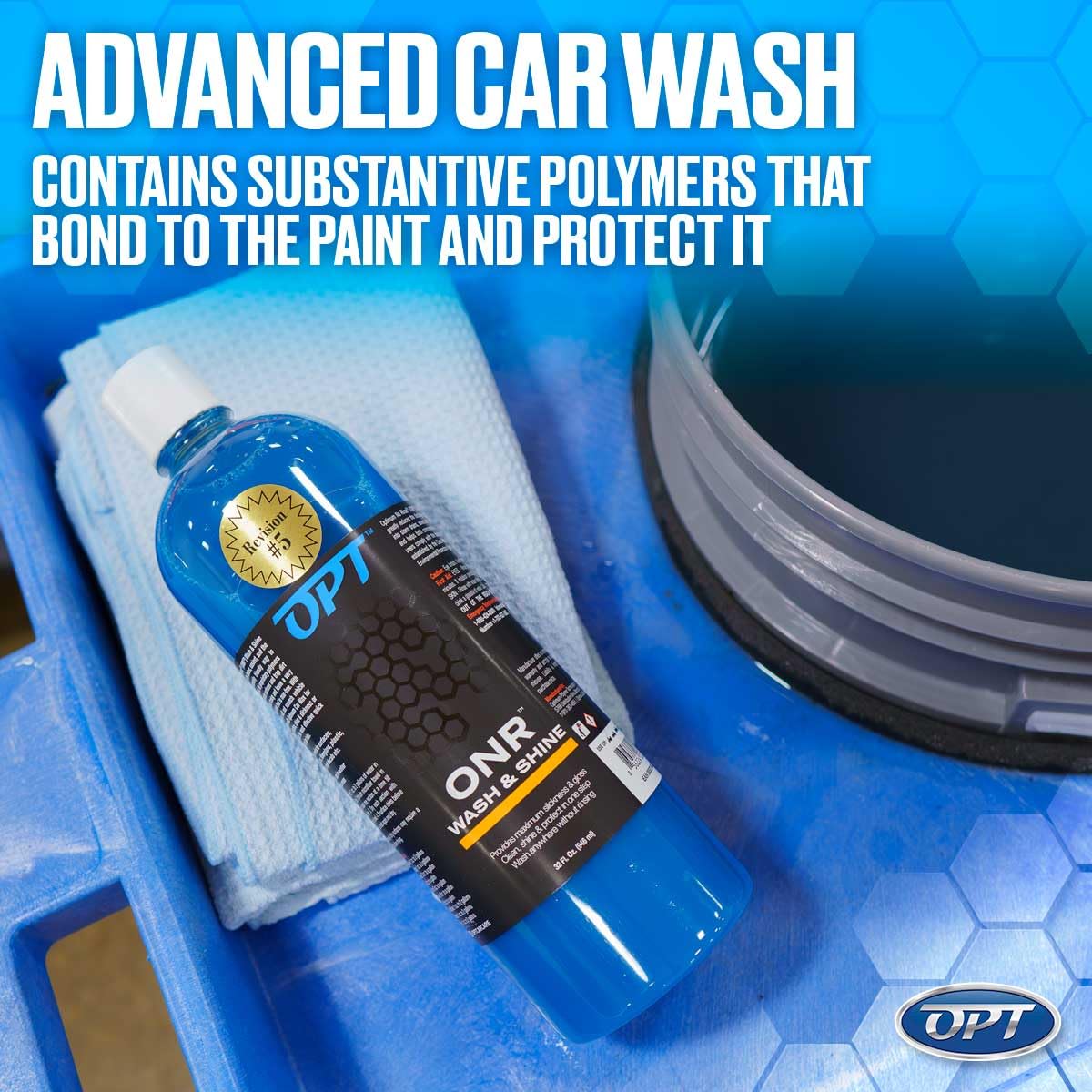 Optimum No Rinse Wash and Shine - ONR Car Wash, 8 Oz., Safe on Paint, Coatings, Wraps, and Interior, Rinseless Wash provides an Eco Friendly Car Wash Option