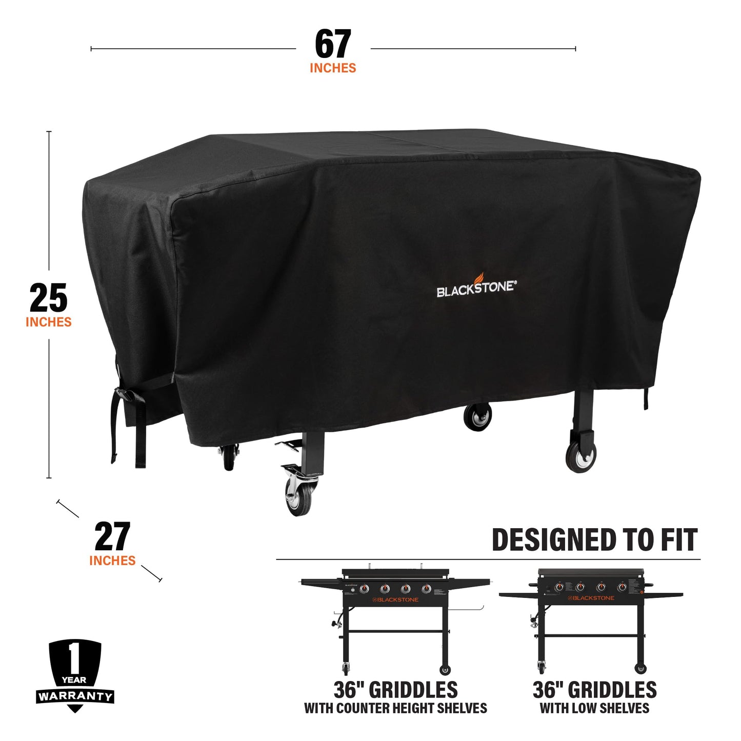 Blackstone 36 Inch Grill and Griddle Cover (Fits Similar Sized Barbecue)