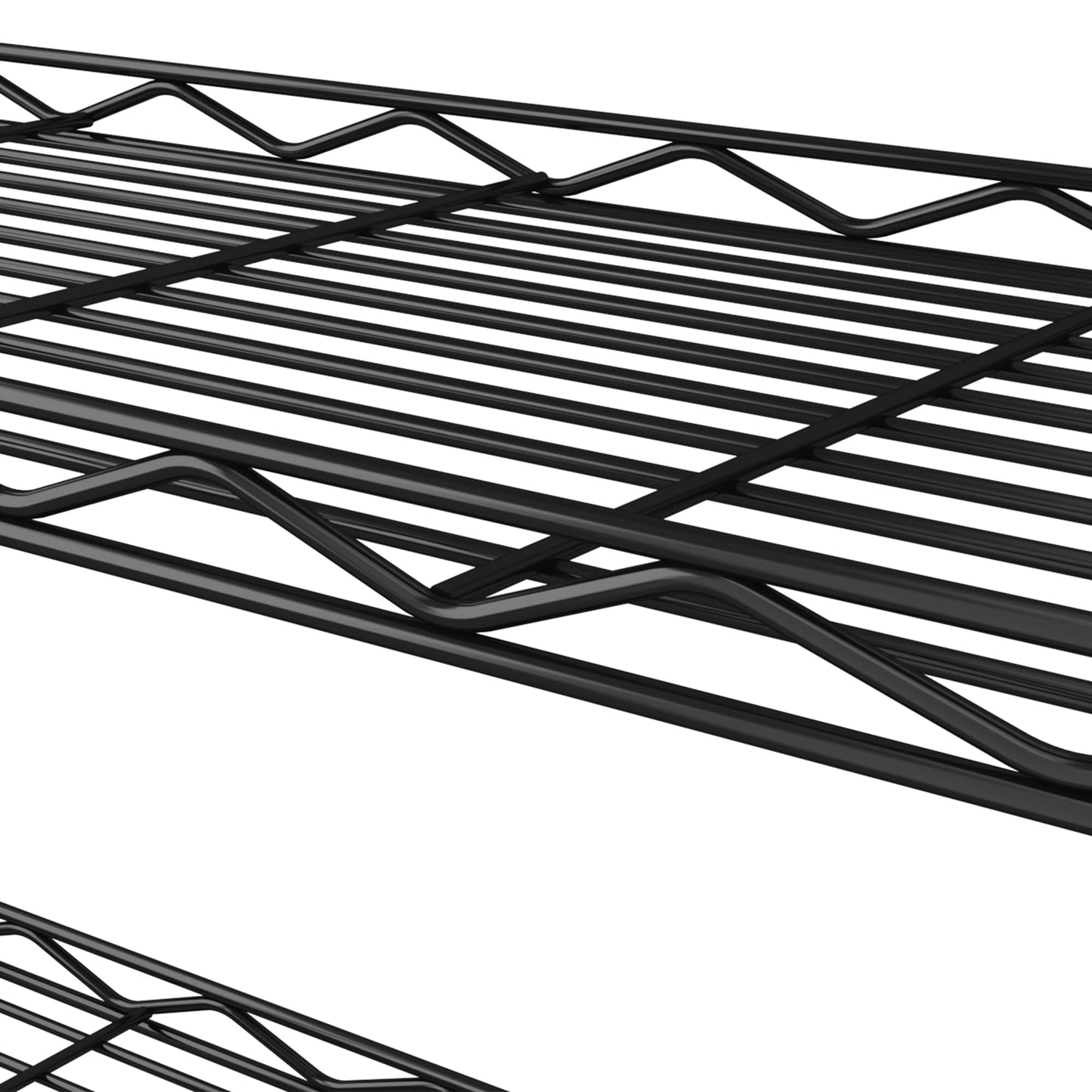HOMEFORT 6-Tier Wire Shelving, 6 Shelves Unit Metal Storage Rack, Durable Organizer, Perfect for Pantry Closet Kitchen Laundry Organization (Black)