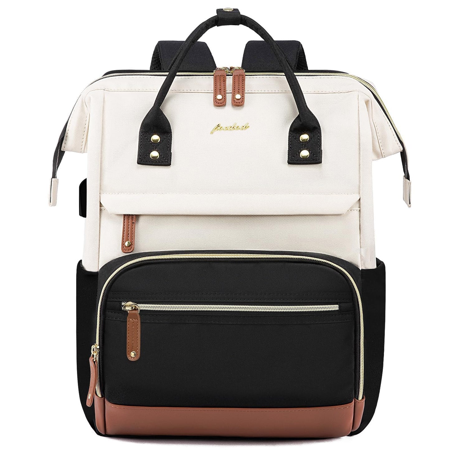 Backpack for Women 17 Inch Laptop Backpack Work Business Backpacks Purse Waterproof Computer College Carry on Backpacks Nurse Bag Backbag Casual Daypack for Travel Black