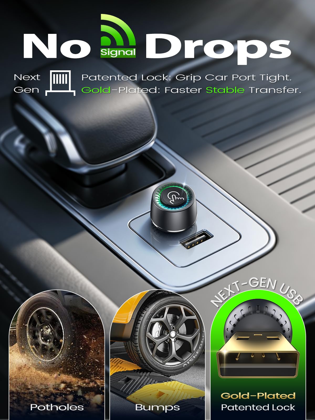 Wireless CarPlay Adapter for Apple iPhone, One-Click User Switch, Fast & Stable, Converts Wired to Wireless, for in-Dash Car GPS/Stereo with Built-in Wired CarPlay & Android Auto, Vehicles 2016+ Grey