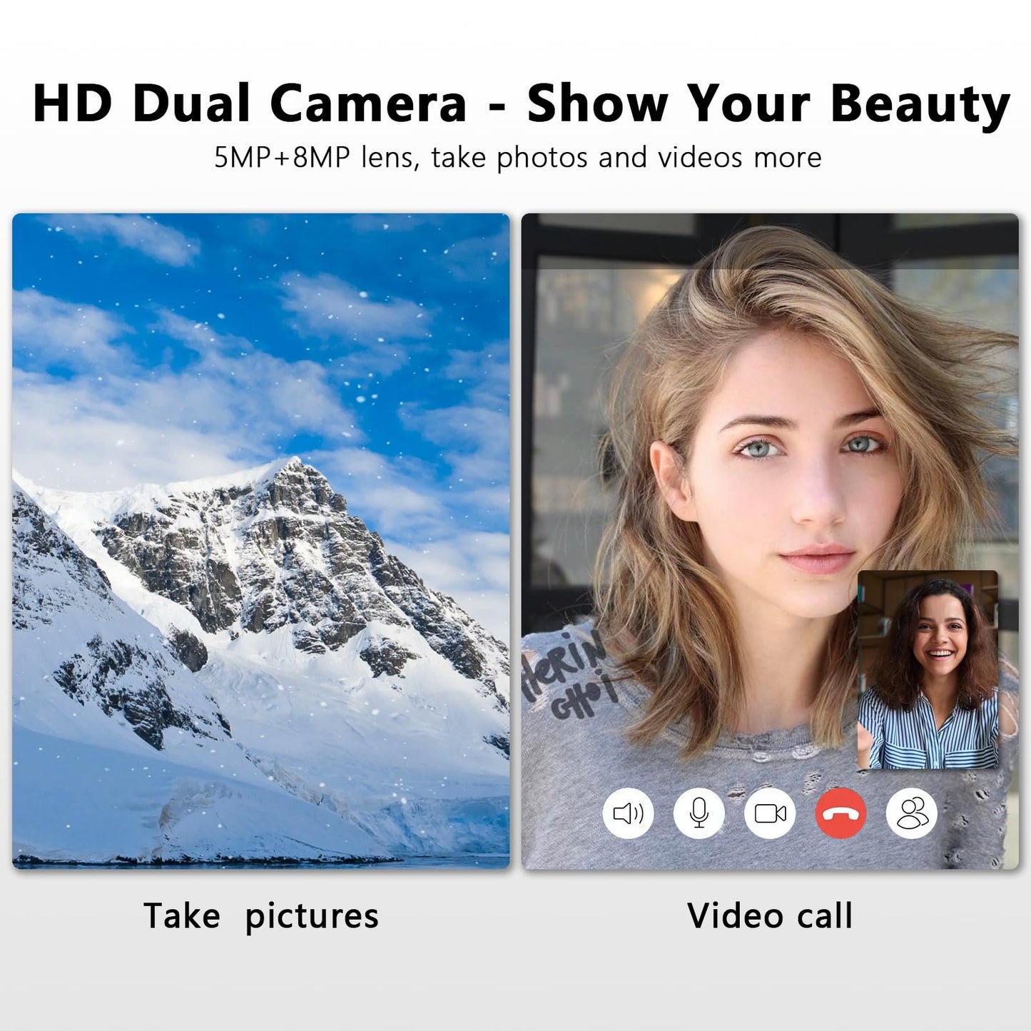 10 Inch Tablet Android 15 with Keyboard, 24GB RAM + 128GB ROM (1TB Expand), T615 Octa-Core, 1280x800 IPS HD Display, 5MP+8MP Dual Camera, 6000mAh, Mouse, Widevine L1, GPS