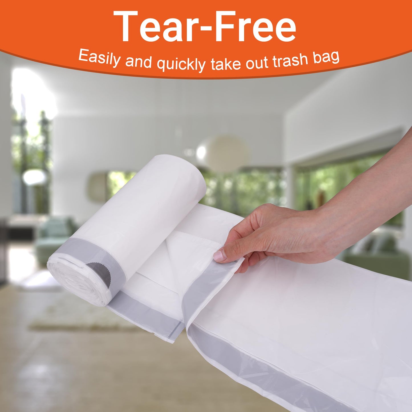2.6 Gallon 200 Count Heavy Duty Trash Bags | Reinforced Drawstring Garbage Liners Tear & Leak Resistant PERFECT FIT & GRAND SAVE!
