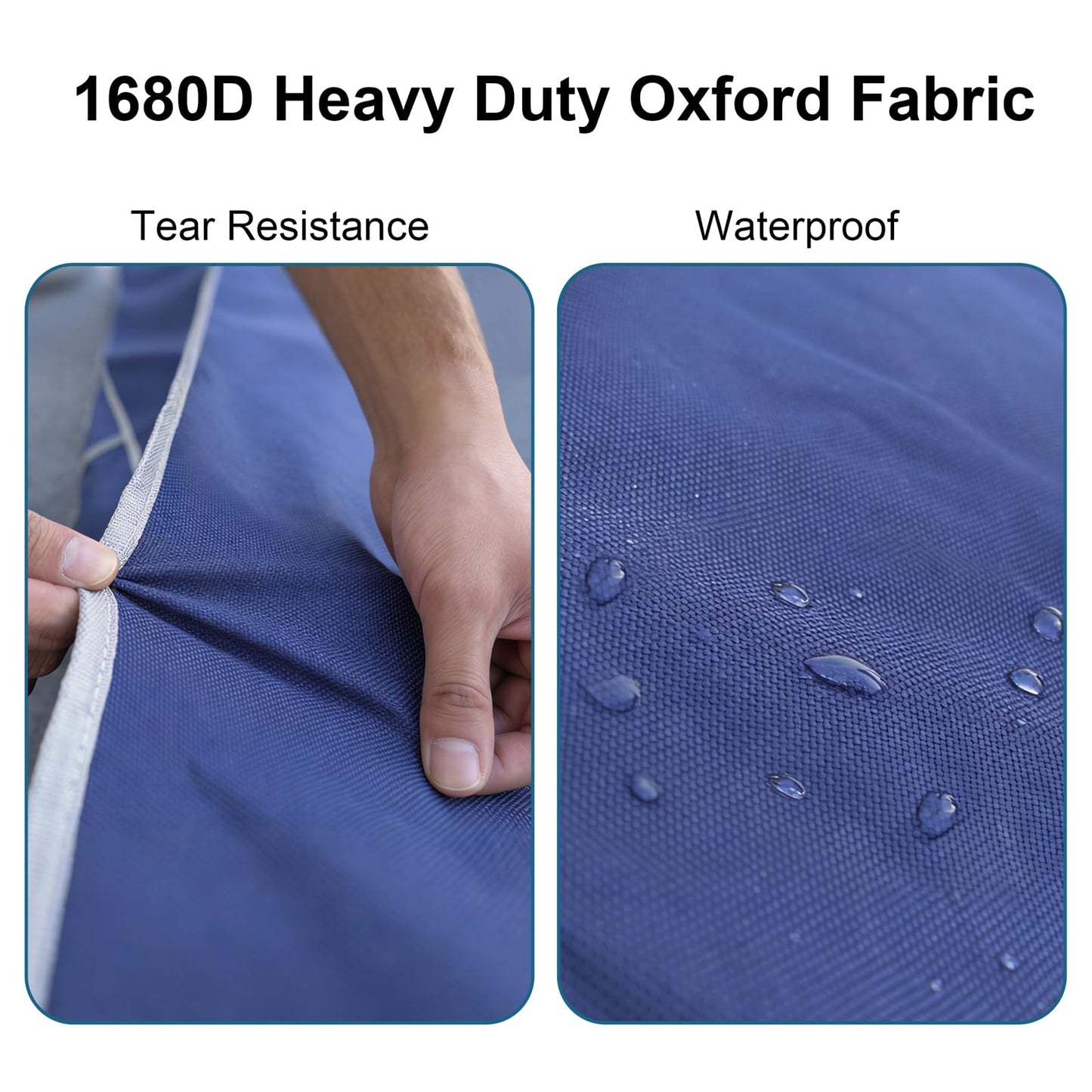 KAMPKEEPER Canopy Bag Replacement, Wheeled Tent Storage Bags for 10x10 Pop Up Shelters and Canopy Tents, 1680D Waterproof Oxford Fabric Replacement Parts (Nave Blue, 62.5inch)