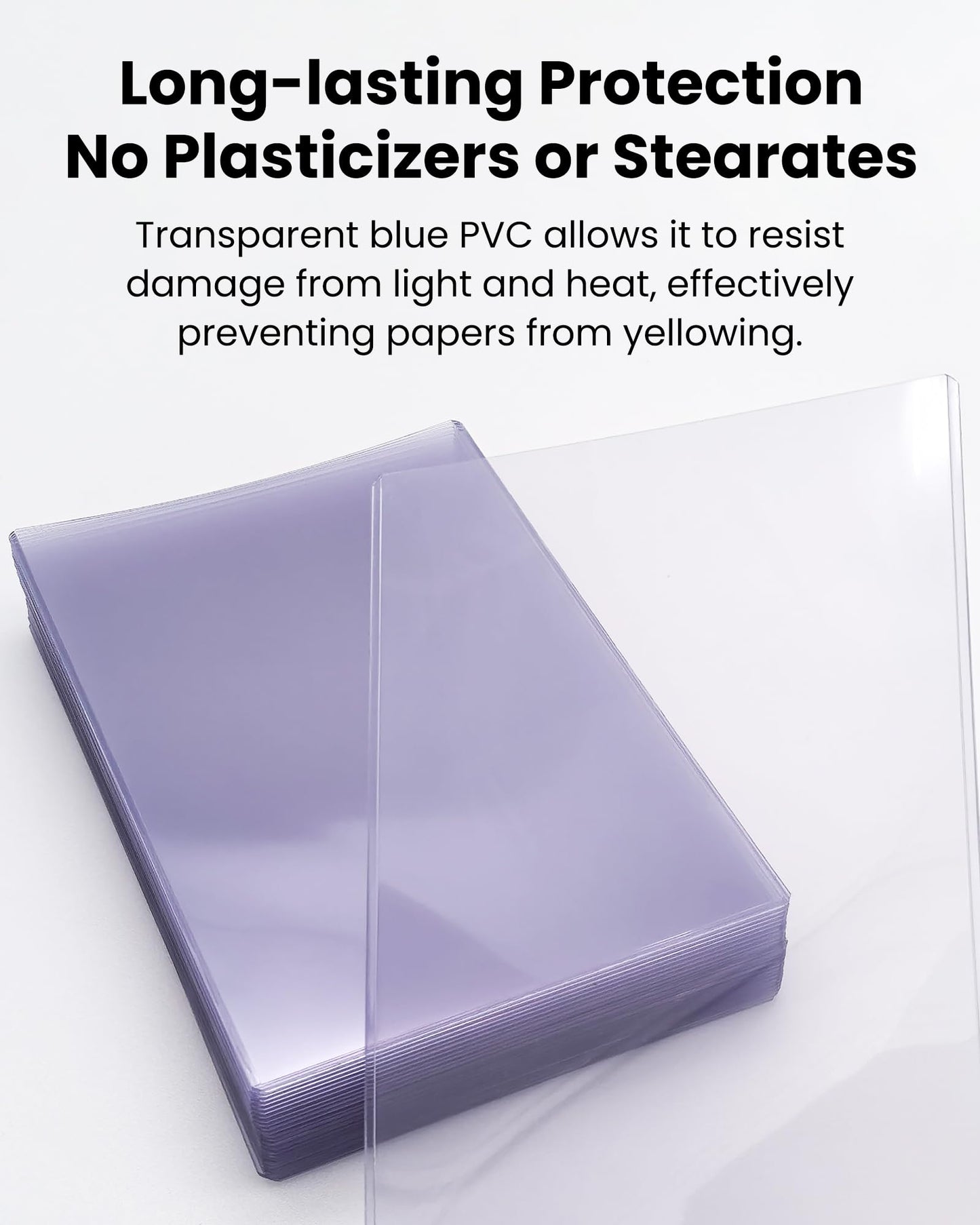 HYARUAT 12x18 Toploader - Clear Semi-Rigid PVC Sheet Protectors, Hard Plastic Sleeves for Lithographs, Posters, and Prints (10-Pack)