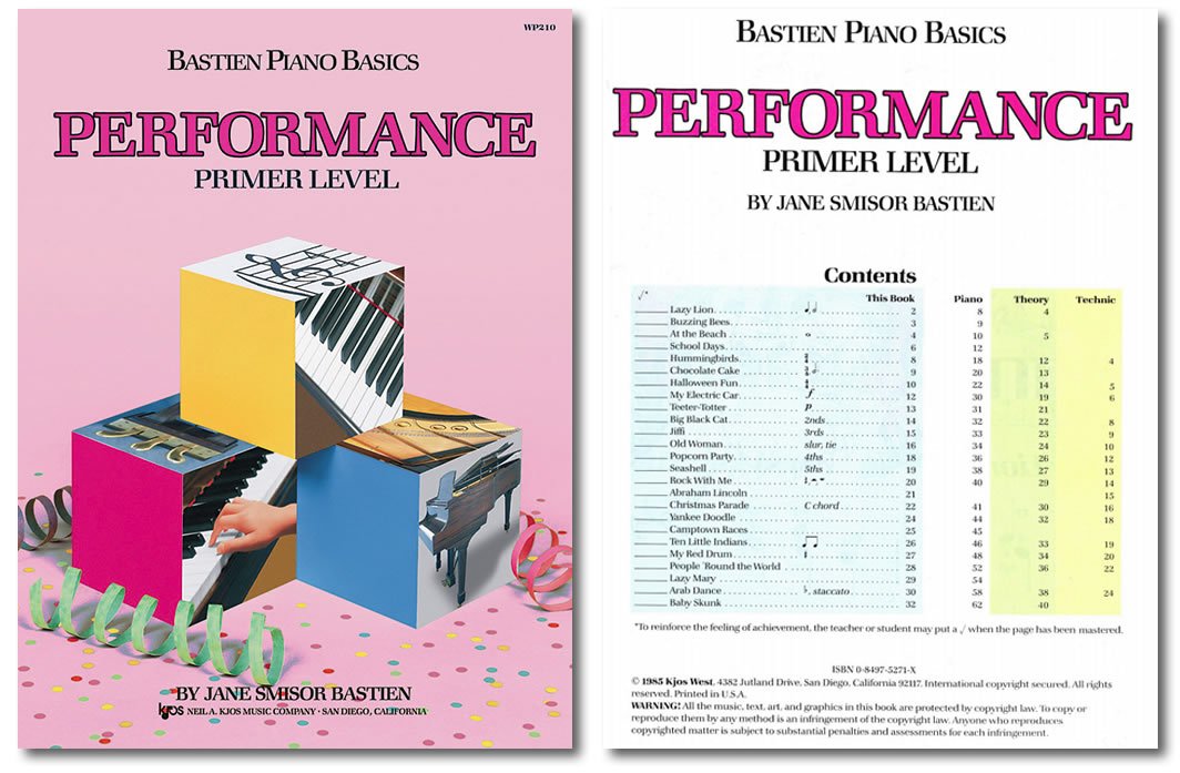 Bastien Piano Basics Primer Level Learning Set By Bastien - Lesson, Theory, Performance, Technique & Artistry Books & Juliet Music Piano Keys 88/61/54/49 Full Set Removable Sticker