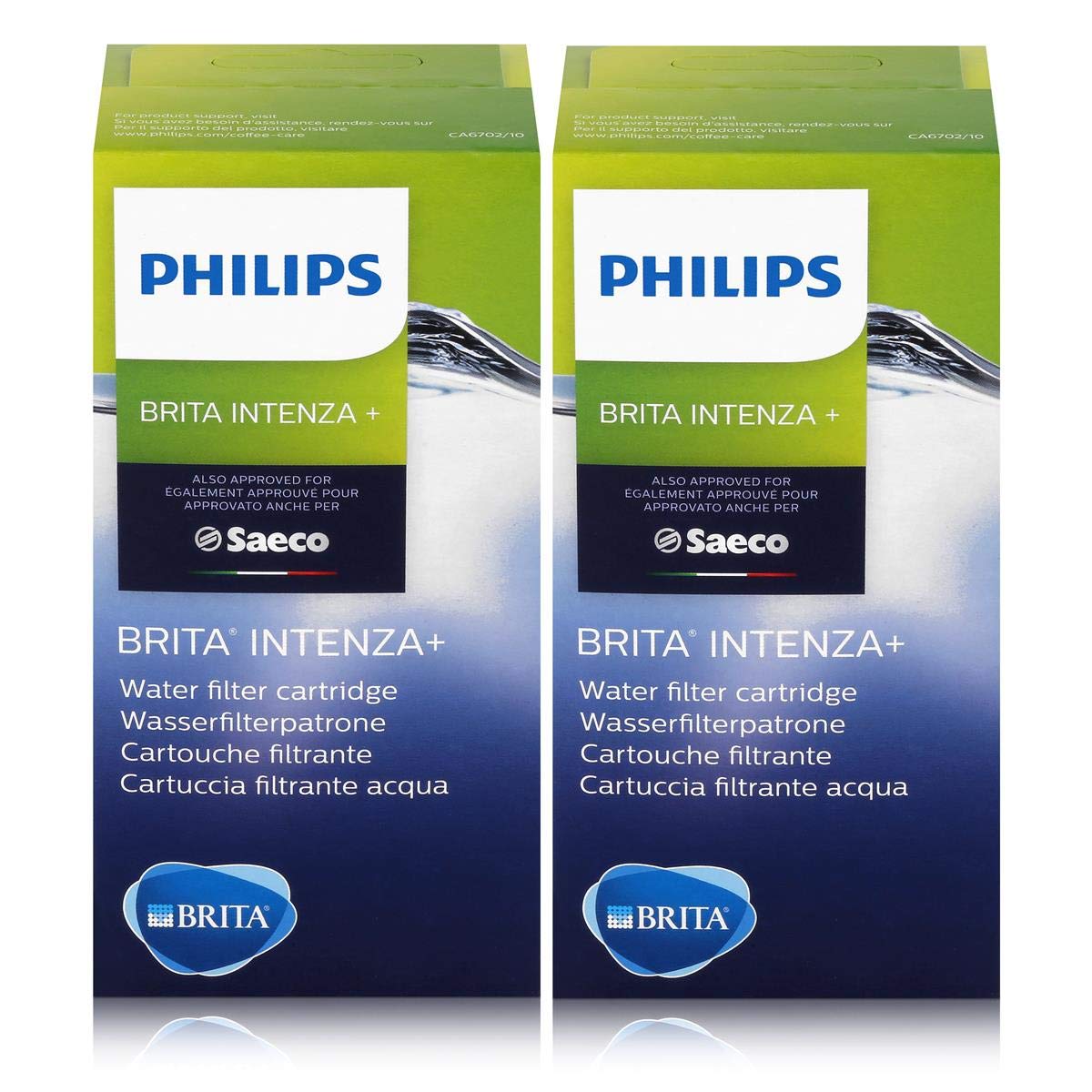 Saeco Brita Intenza+ CA6702/00 Water Filter Pack of 2