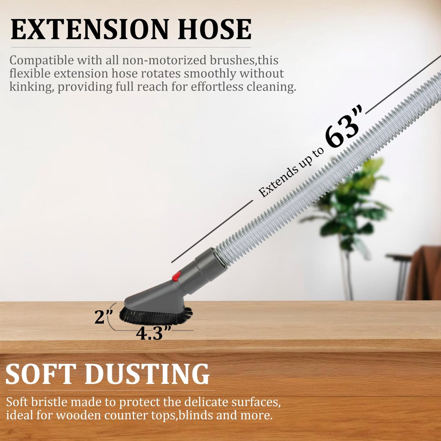 Attachments Kit for Dyson V15 V15s V9 V8 V11 V12 V10 V7 Gen5 Cordless Vacuum Cleaner,Compatible with Detect/Absolute/Outsize/Slim/Cyclone Accessories Replacement Brush Parts