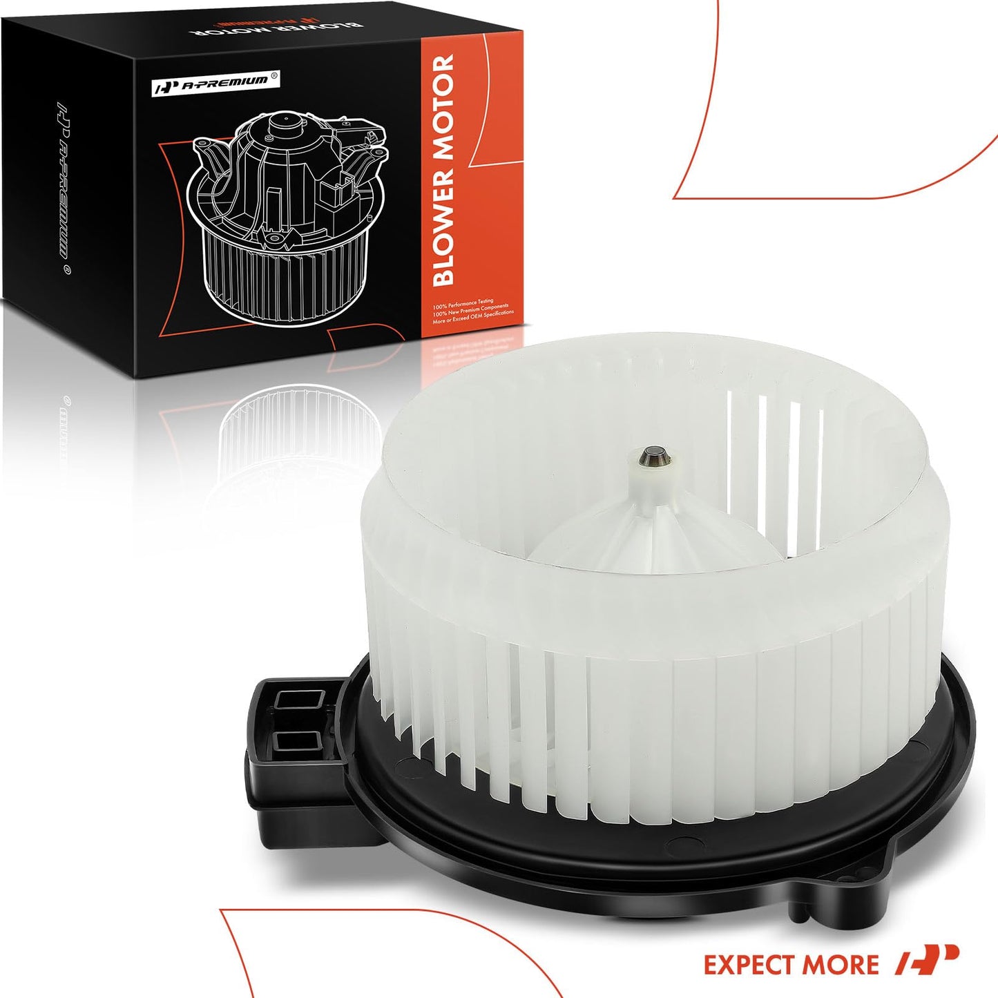 A-Premium Front HVAC Heater Blower Motor with Fan Cage Compatible with Honda Vehicles - 2009 2010 2011 2012 2013 2014 Fit
