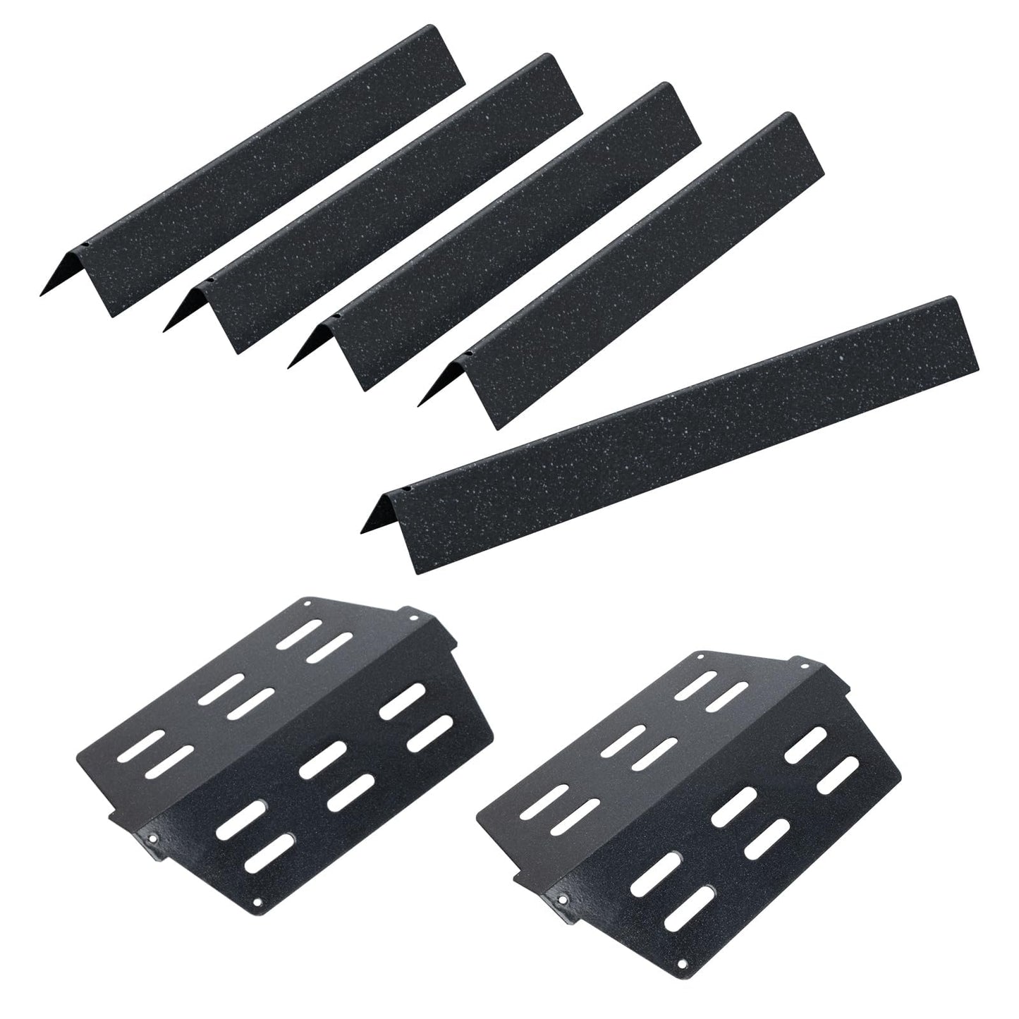 7621 Flavorizer Bars and 7622 Heat Deflectors for Weber Genesis E310 E320 E330 S310 S320 S330,Grill Parts Kit for Weber Genesis 300 Series with Front Control Knobs,Porcelain Steel