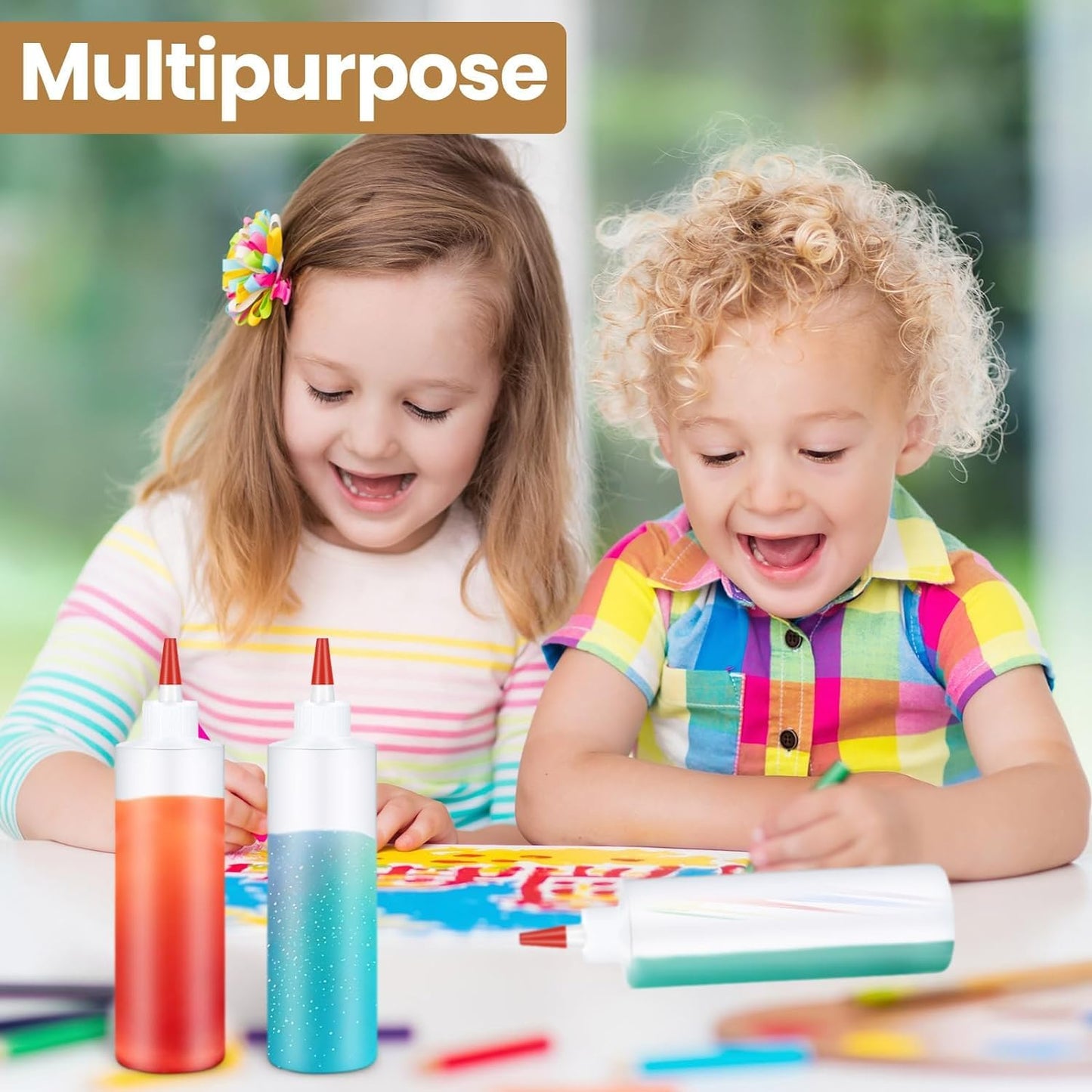 16 oz Plastic Squeeze Bottles,30 Pack Condiment Squeeze Bottles for Liquids, Refillable Squirt Bottle with Red Top Cap for Ketchup, BBQ, Sauces, Syrup, Dressings, Arts and Crafts