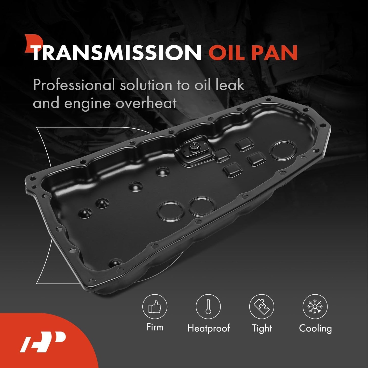 A-Premium Transmission Oil Pan with Drain Plug Compatible with Mitsubishi Outlander 2016-2020, Outlander Sport 2015-2024, Lancer 2016-2017, 2.0L 2.4L, Replaces 2705A048, 2705A062