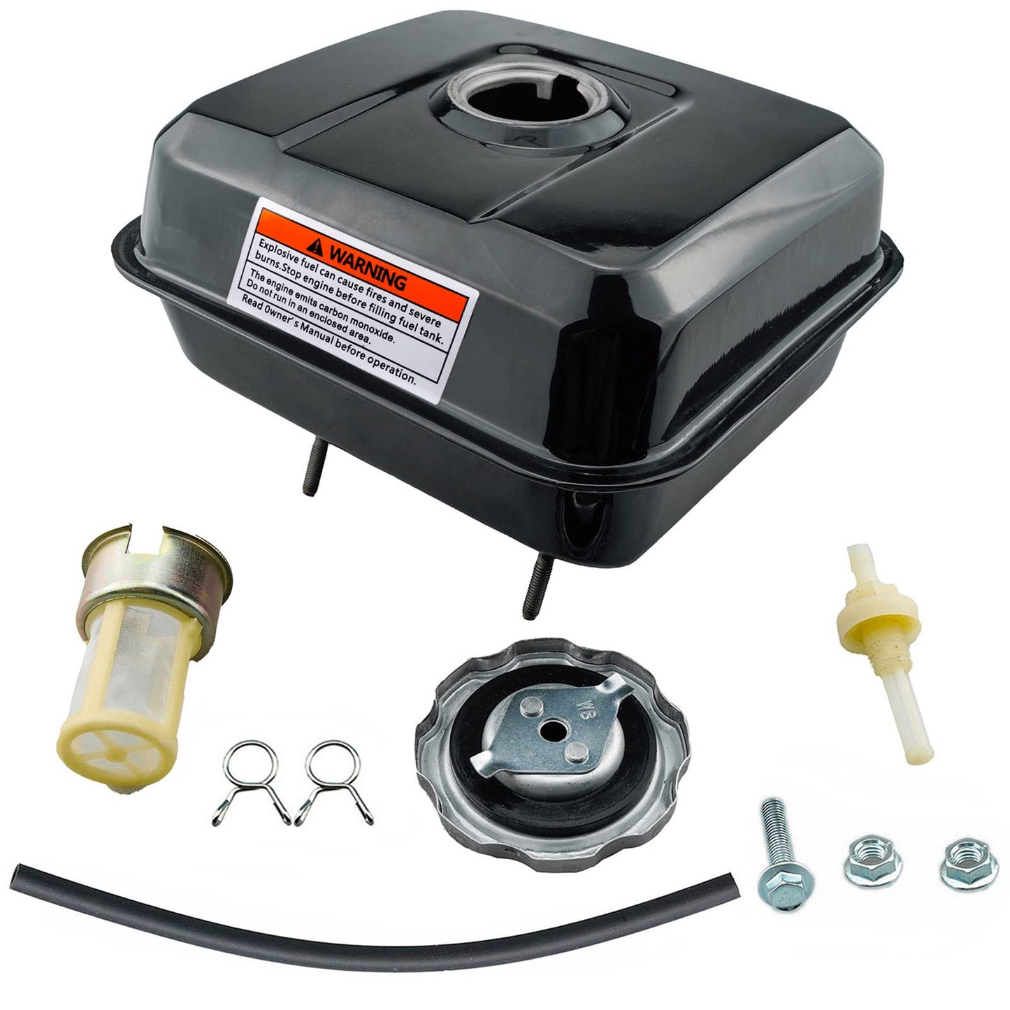 Ruma Gas Fuel Tank Kit Compatible with Honda GX160 GX200 GX140 Engine Harbor Freight 212 173 R210 Engine 5.5HP 6.5HP and More