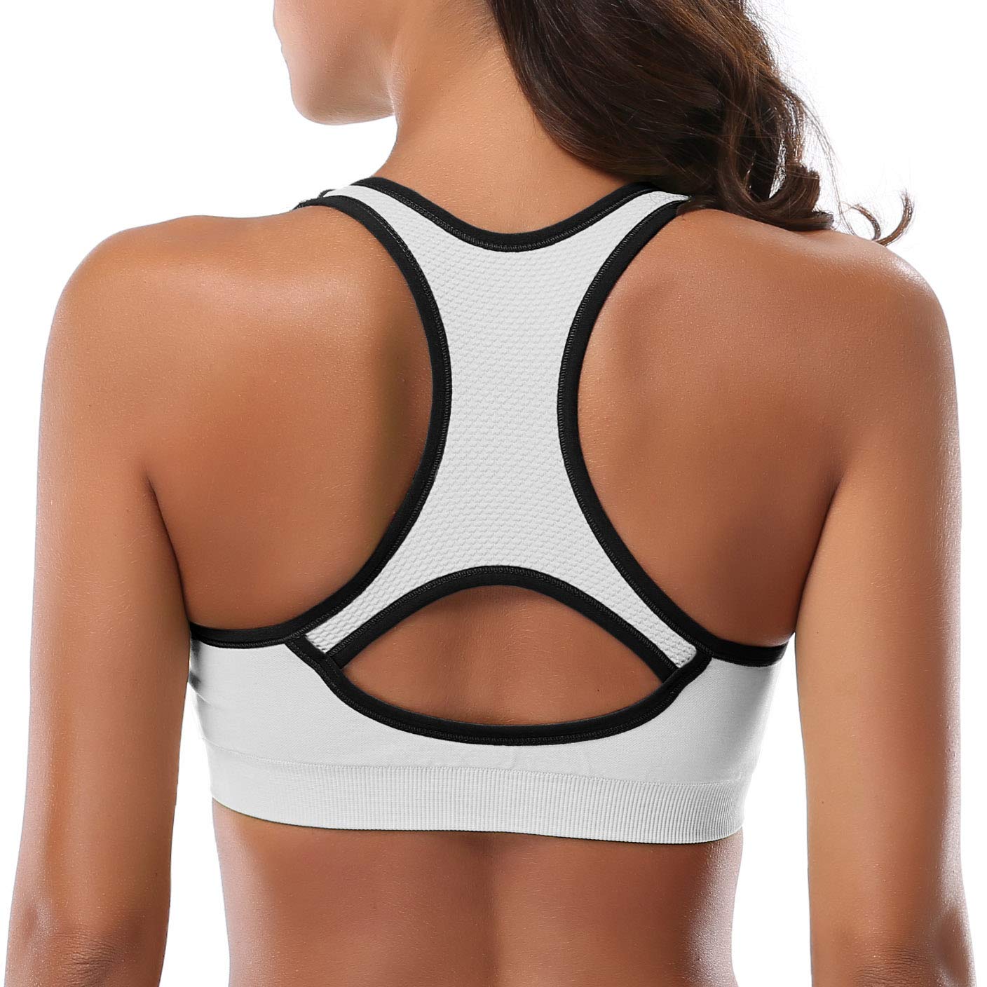 MIRITY Women Racerback Sports Bras - High Impact Workout Gym Activewear Bra, 5color, XX-Large