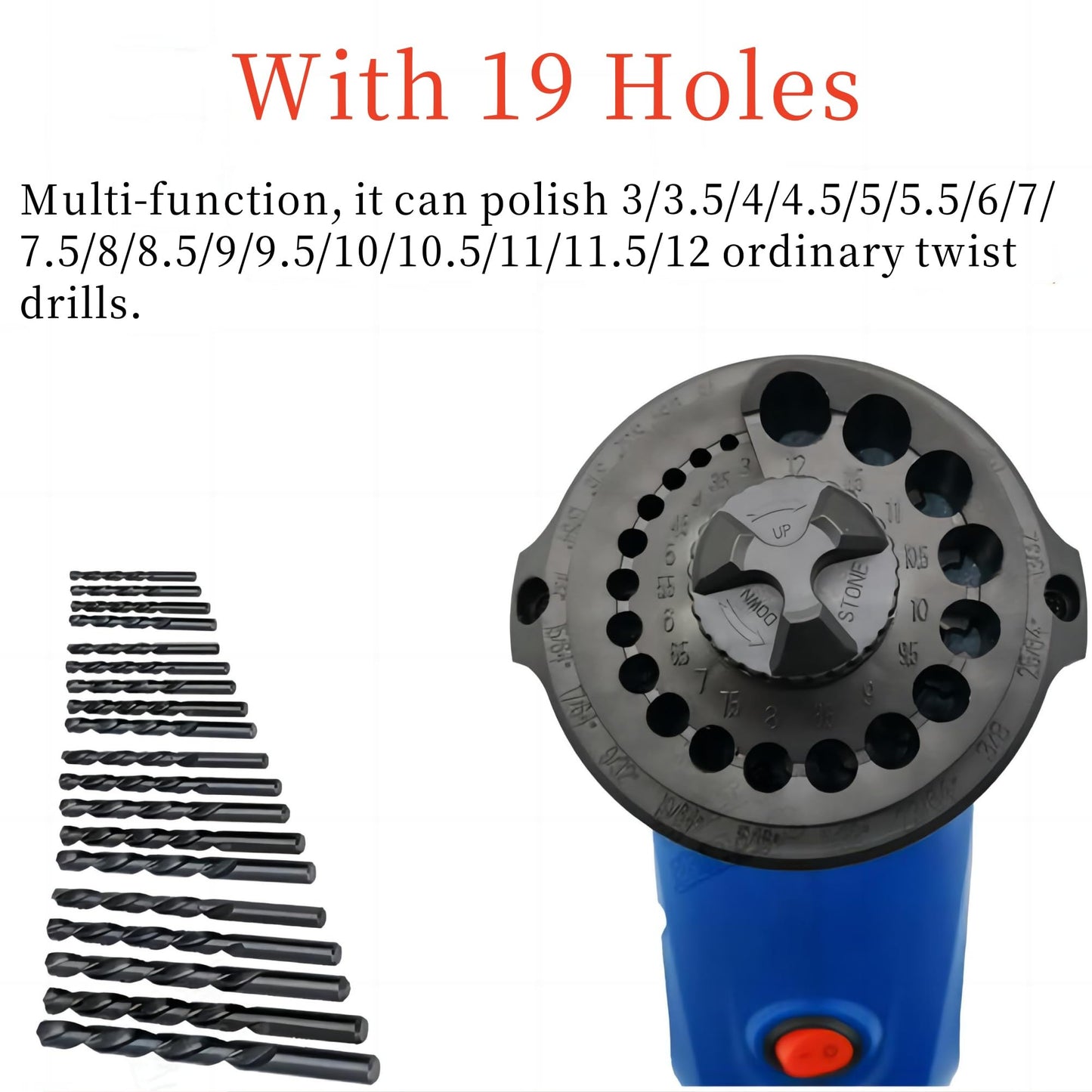 Drill Bit Sharpener Household Electric Non Slip Multi Function Drill Grinding Machine for Twist Drill 110 120V