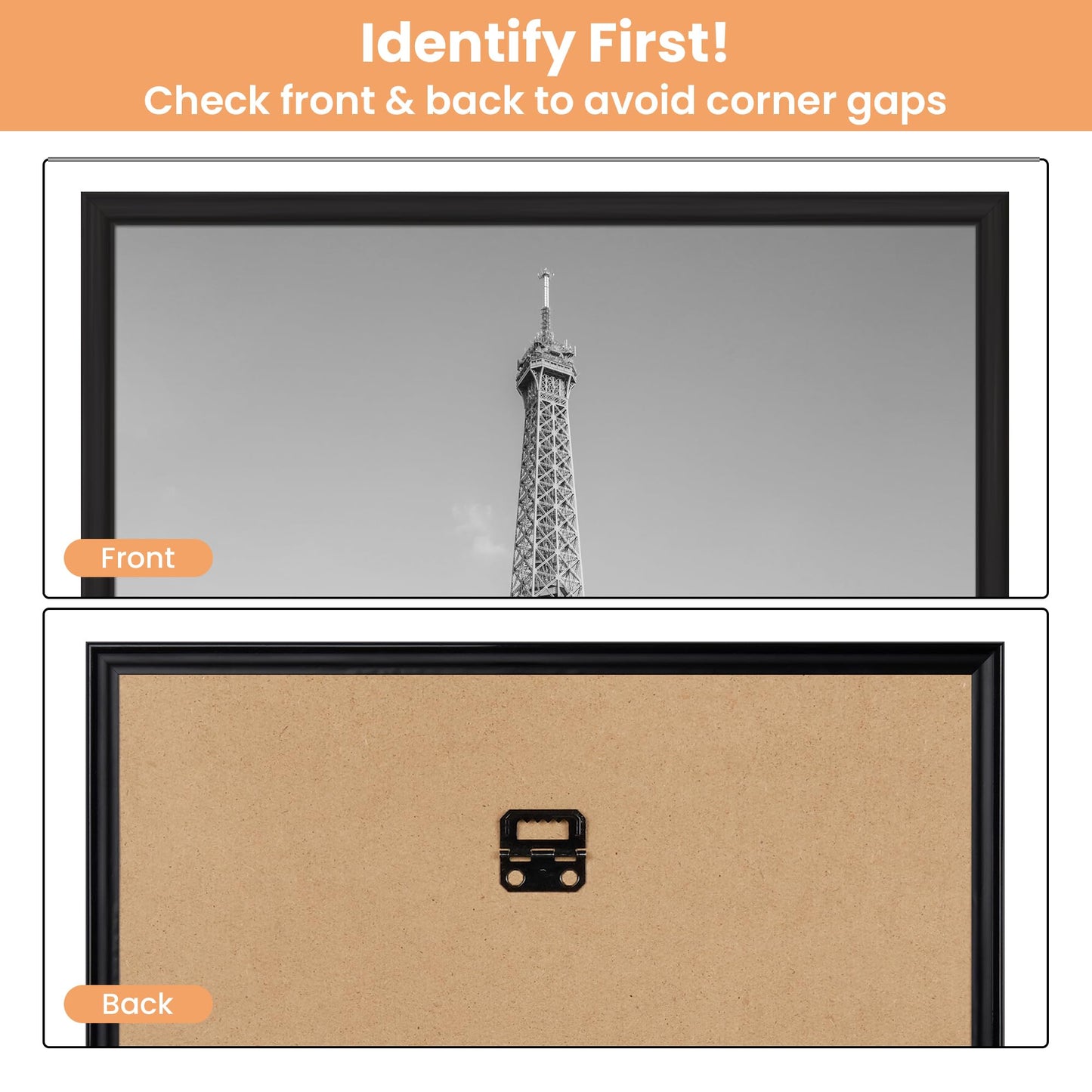 upsimples 16x24 Picture Frame Black 3 Pack, Large Picture Poster Frames 16 x 24 for Horizontal or Vertical Wall Mounting, Scratch-Proof Wall Gallery Photo