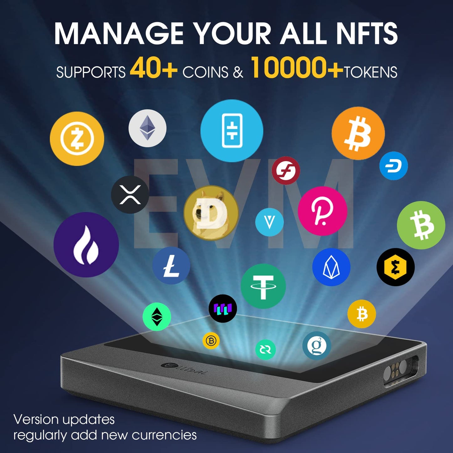 ELLIPAL Hardware Wallet, Air-gapped & Internet Isolated Security Crypto Wallet, Titan Mini, 10000 Coins & Tokens, Anti-Disassemble & Tamper Cold Storage for BTC/XRP/ETH/XLM/USDT/LTC