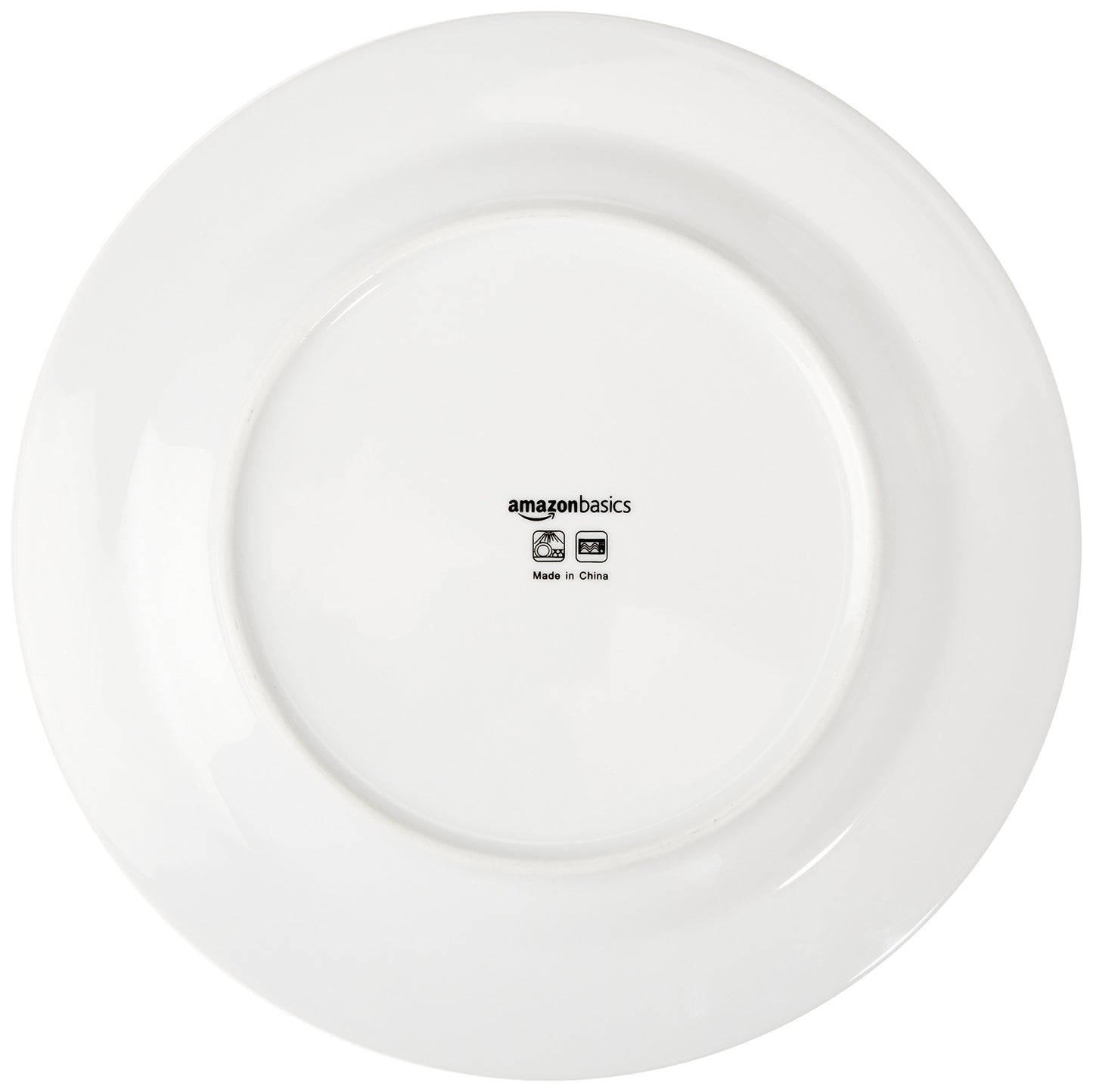 Amazon Basics 16-Piece Cafe Stripe Dinnerware Set, Plates, Bowls, Mugs, Service for 4, Blue