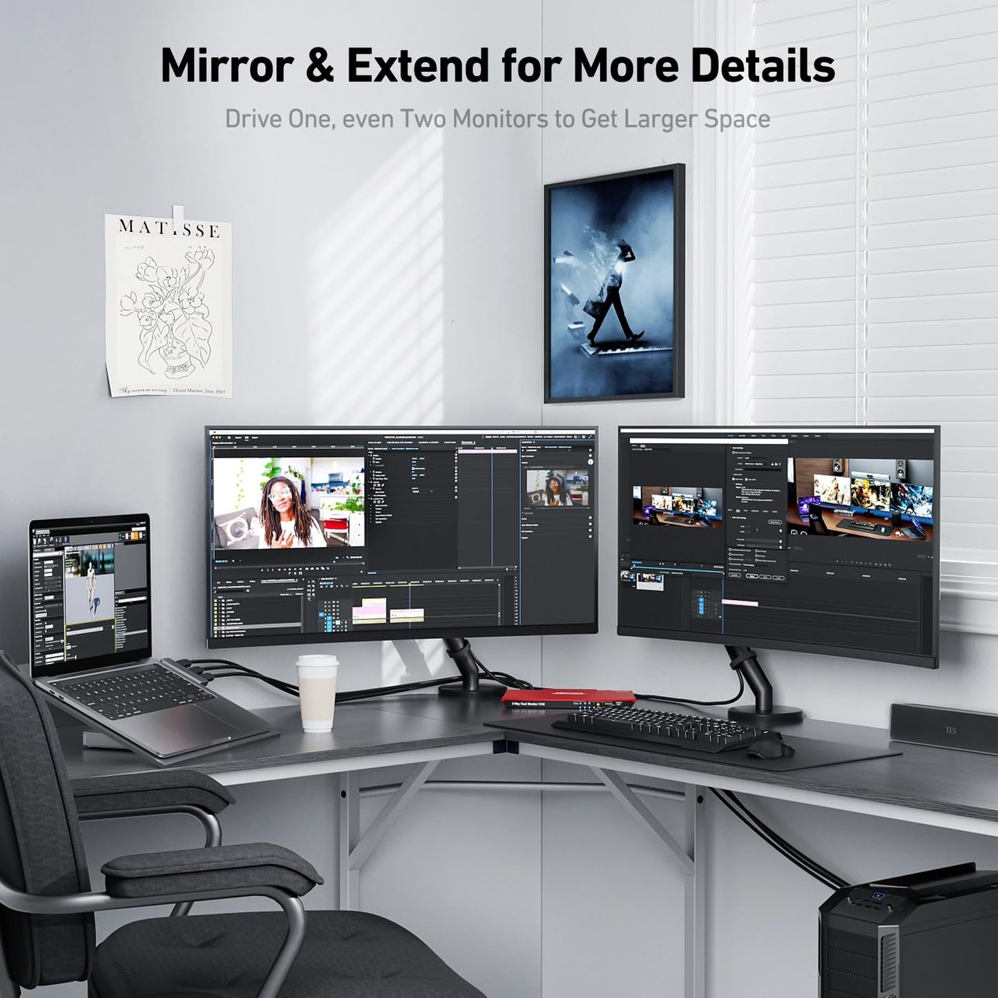 BENFEI 5 Pack 4K DisplayPort to HDMI 6 Feet Cable[Aluminum Shell, Nylon Braided], DisplayPort to HDMI Cable Compatible with HP, ThinkPad, AMD, NVIDIA, Desktop and More - Male to Male