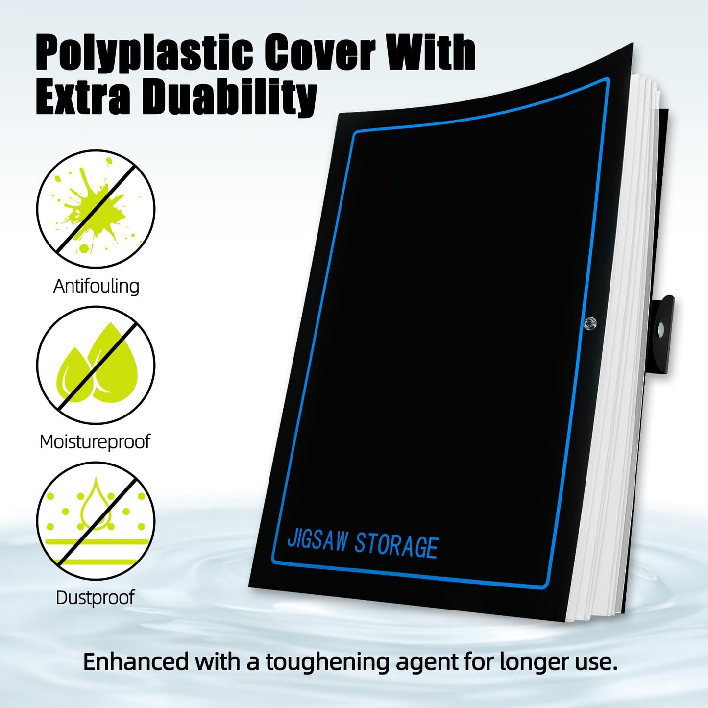 ALL4JIG Puzzle Storage Folder Keeper for Jigsaw Enthusiasts Puzzle Space-Saving Organizer Accessories for Adults Holds 20 Puzzles, HD Film Pockets