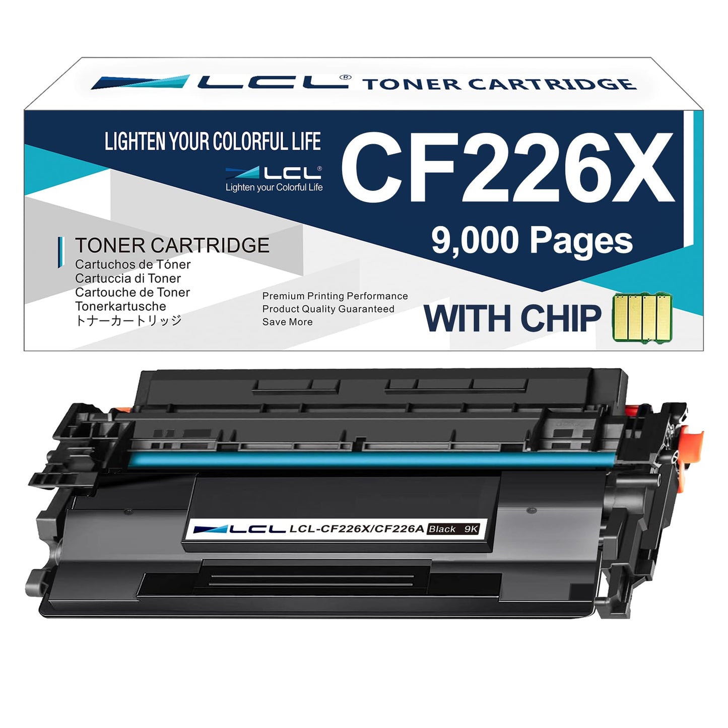 LCL Compatible Toner Cartridge for HP 26X CF226X High Yield(1-Pack,Black) for HP LaserJet Pro M402 M402n M402d M402dn M402dne M402dw MFP M426 M426dw M426fdn M426fdw