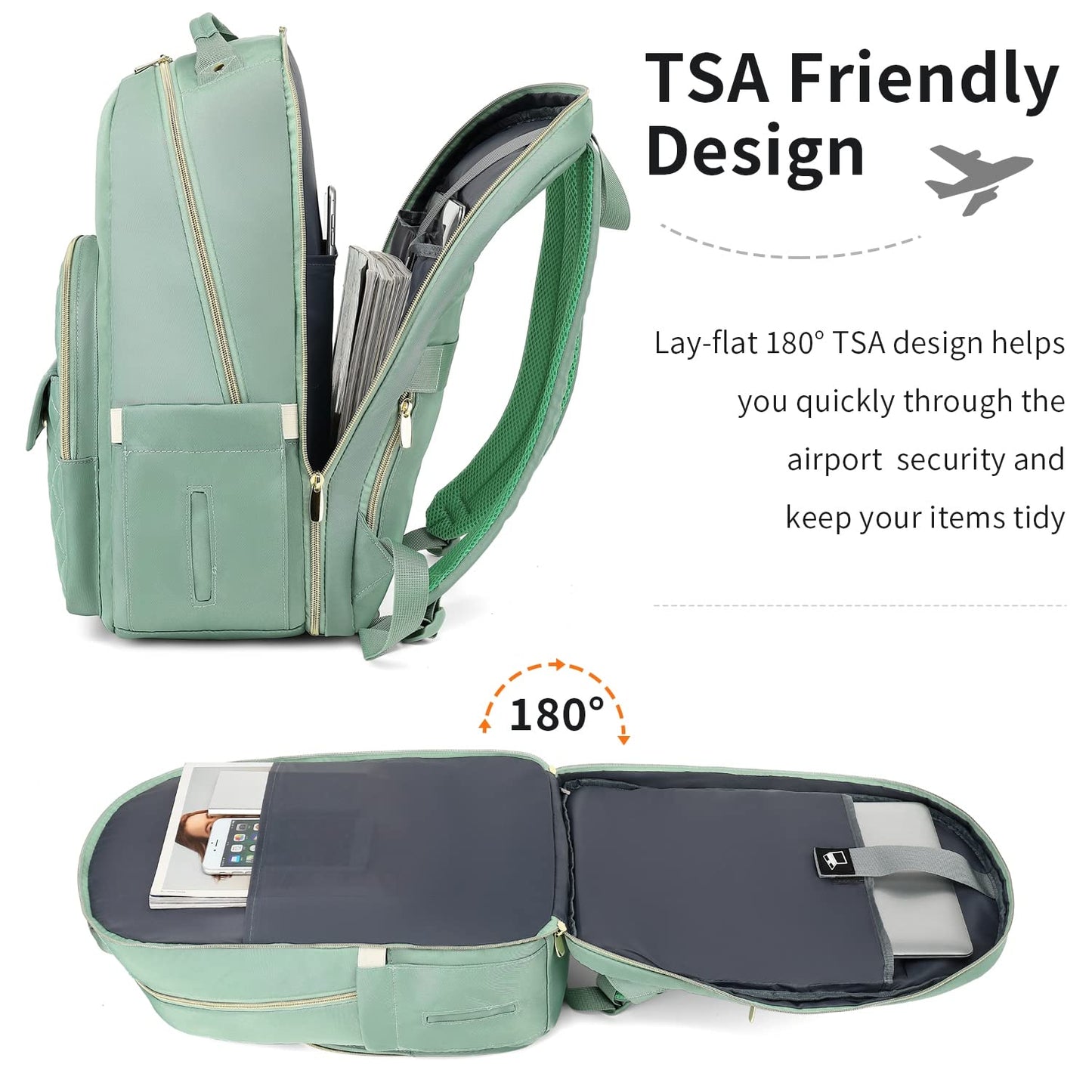 17,3" Laptop Backpack for Women,Work Backpack for Women Professional for Travel Business,Backpack Purse for Girls in School College