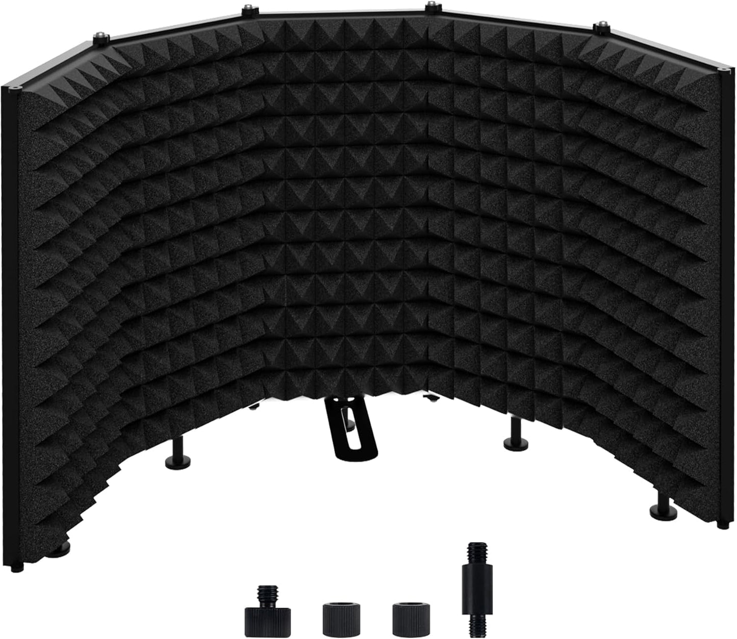 Temgcuam Microphone Isolation Shield – Foldable & Adjustable Soundproof Panel for Recording, Podcasting, Vocal Booth, Studio & Home Use