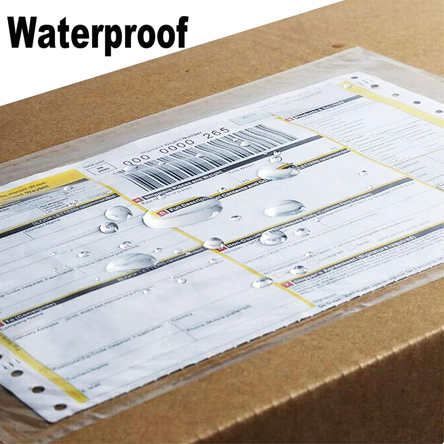 MBLABEL 500 Pcs 15.2x22.8cm (6x9in) Shipping Envelopes, Packing List Mailing Envelopes Clear Adhesive Shipping Label Sleeves Shipping Supplies for Small Businesses
