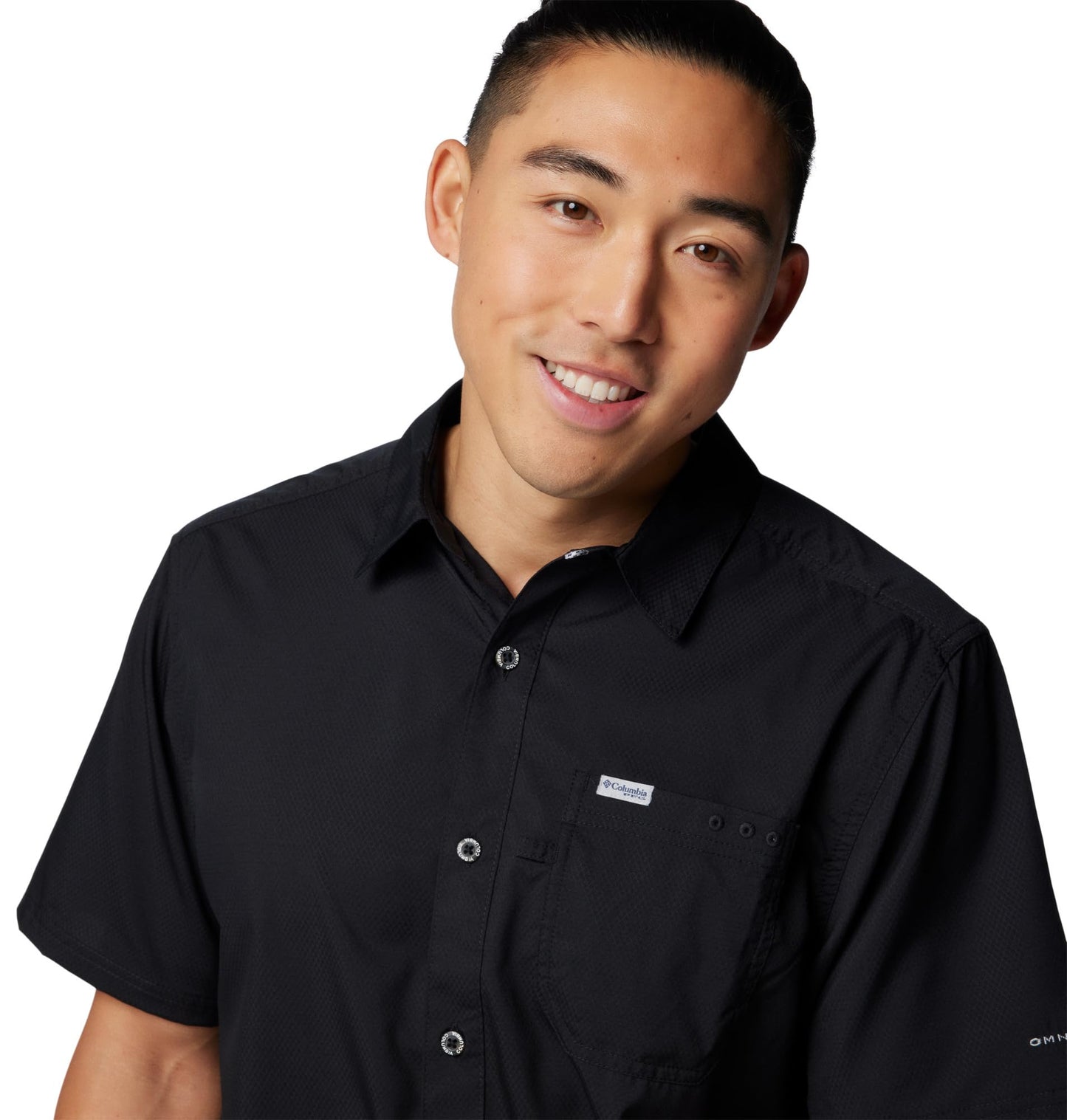 Columbia Men's Slack Tide Camp Shirt, Black, XX-Large