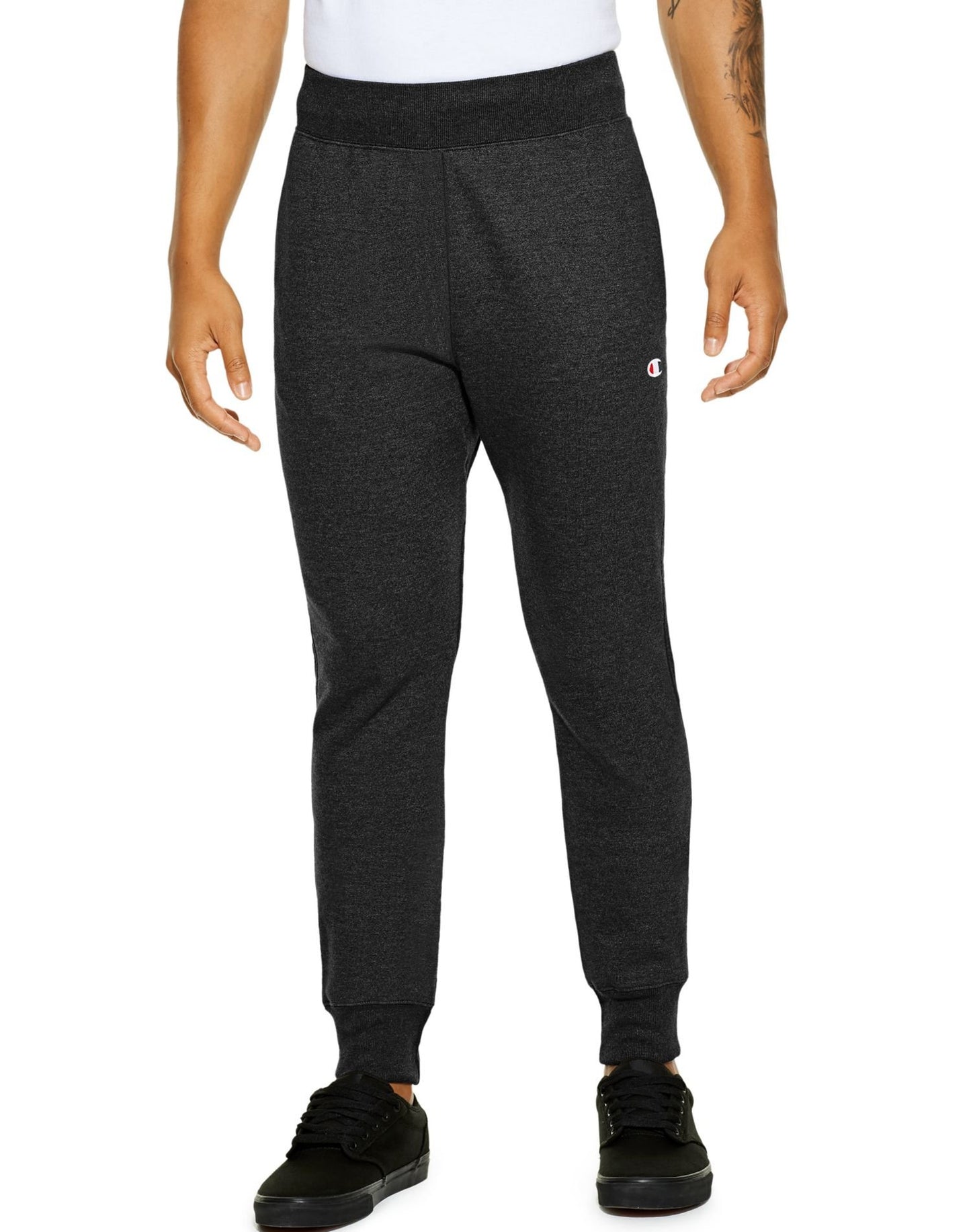 Champion Men's Reverse Weave Sweatpants, Men’s Lounge Pants, Men’s Joggers, 30.5" Inseam, Black-y06146, Medium