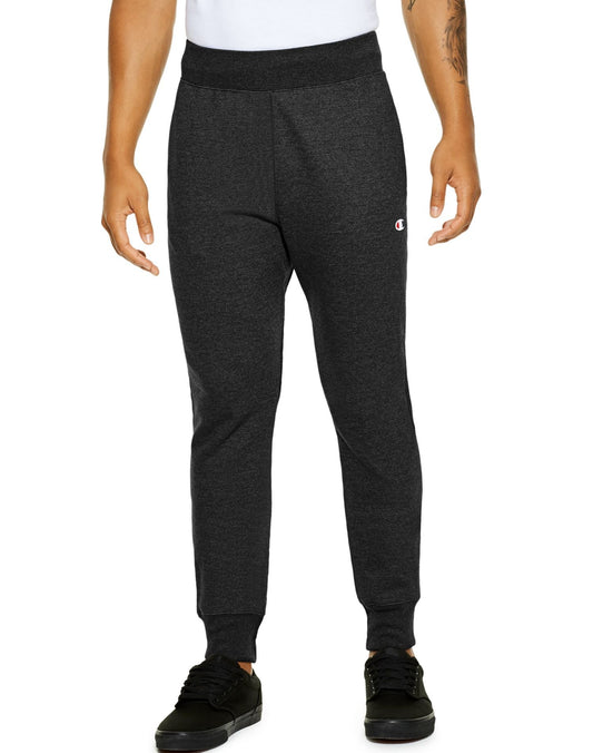 Champion Men's Reverse Weave Sweatpants, Men’s Lounge Pants, Men’s Joggers, 30.5" Inseam, Black-y06146, Medium