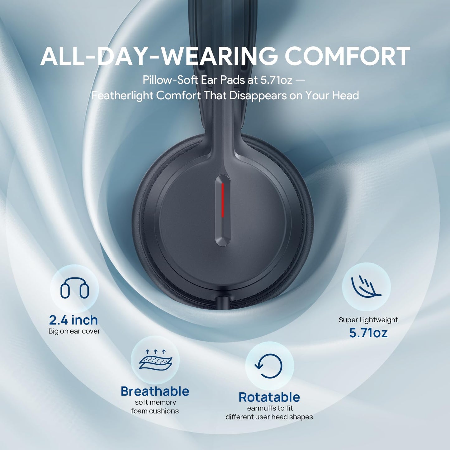 Yealink UH44 Teams Certified USB Wired Headset with 2 Noise Cancelling Mics,Stereo Sound for PC,Laptop,Teams,Zoom,Call Center,Home Office,Inline Controls,Comfort Ear Cushions,USB-C/A,Busylight