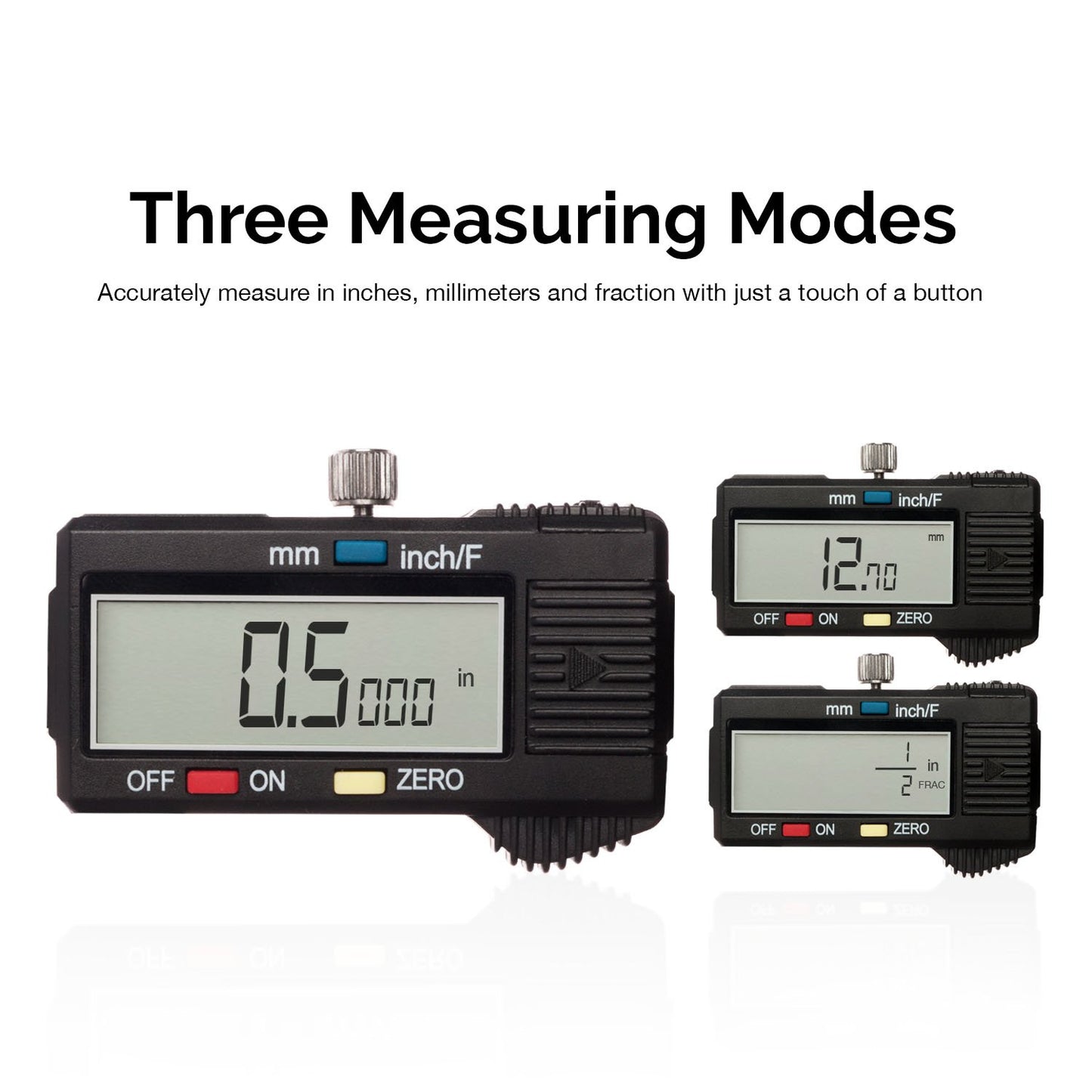 NEIKO 01408A 8” Electronic Digital Caliper Extra Large Display | 0-8 Inches | Inch/Fractions/Millimeter Conversion | Polished Stainless Steel