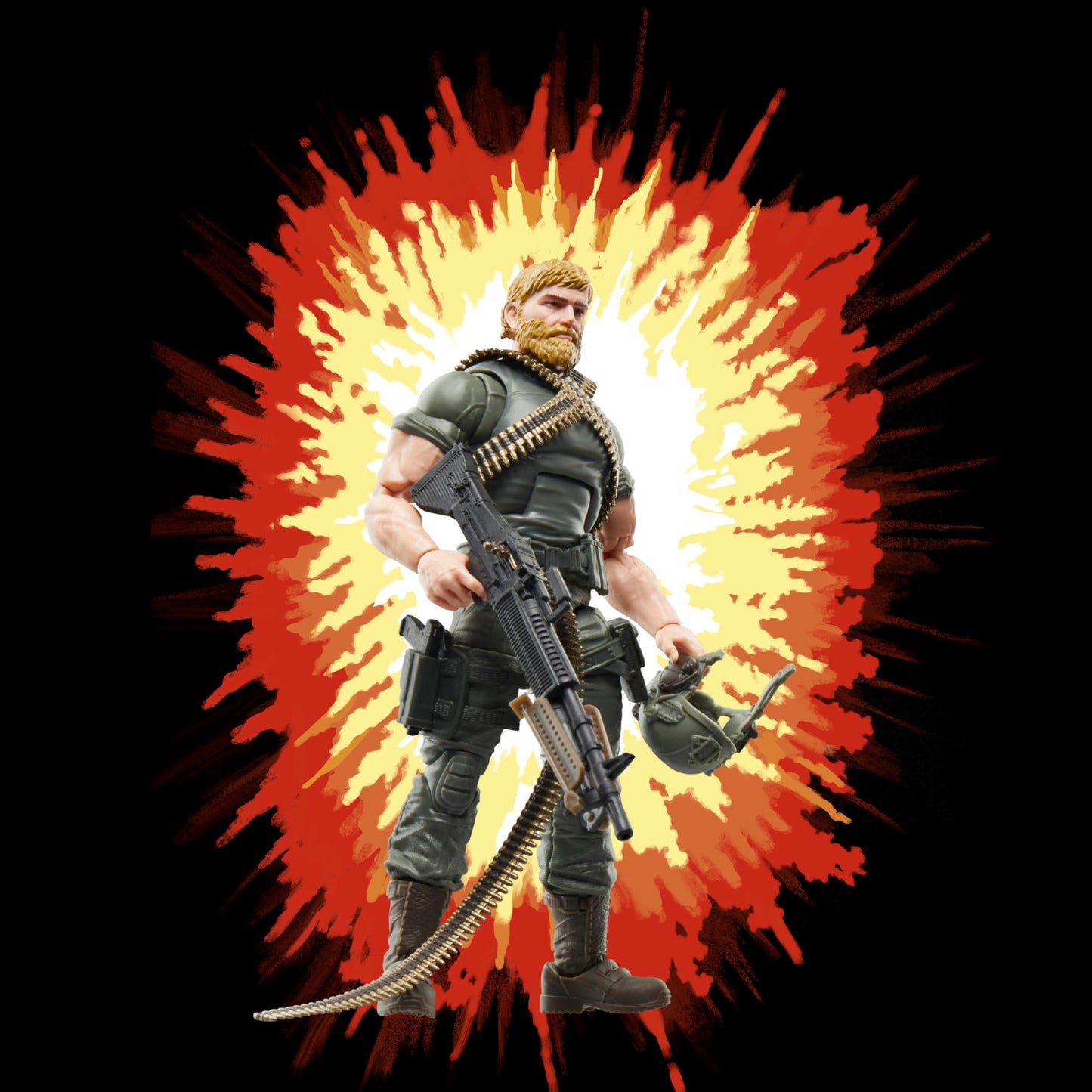 G.I. Joe Classified Series Retro Cardback Craig “Rock ’N Roll” McConnel, Collectible 6 Inch Action Figure with 9 Accessories