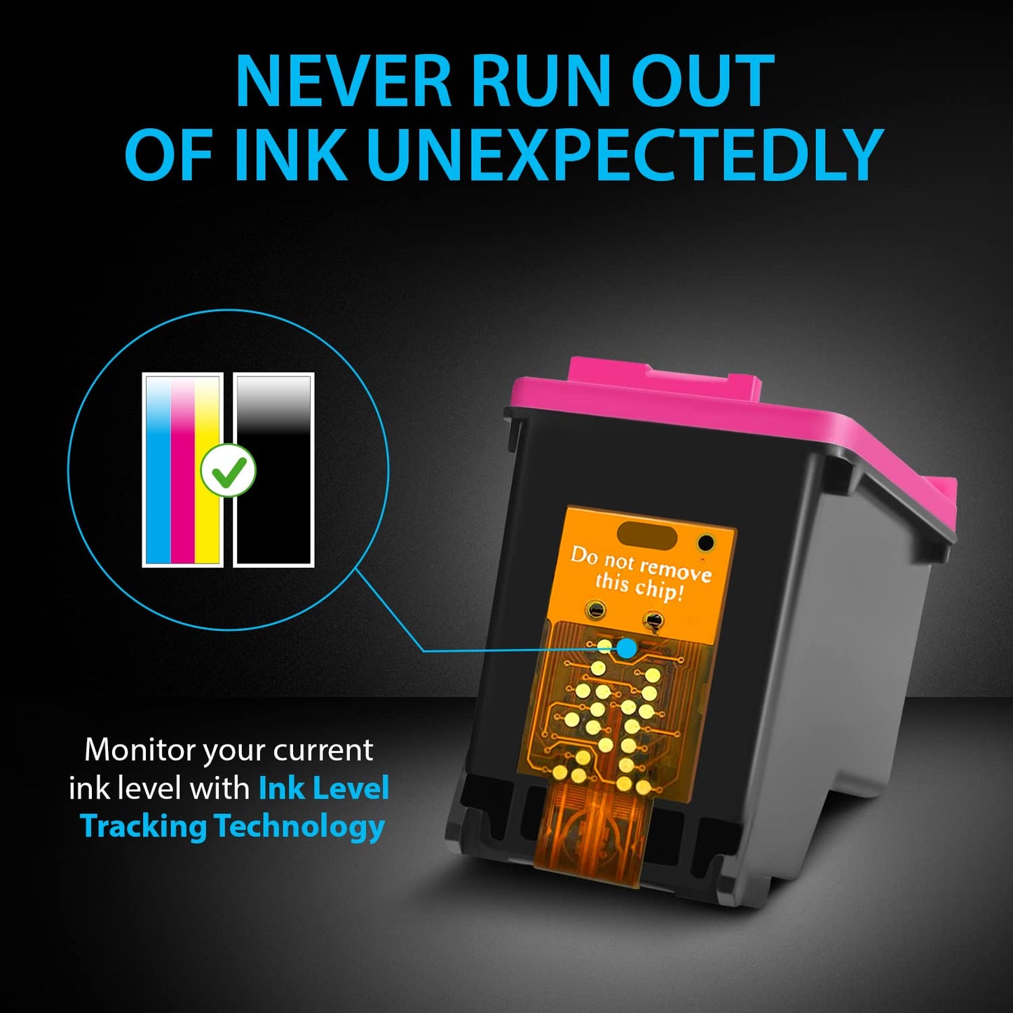 Smart Ink Remanufactured Ink Cartridge Replacement for HP 60XL 60 XL (BK & Color 2 Combo Pack) to use with Deskjet D2530 D2545 F2430 F4440 Envy 100 110 120 Photosmart C4640 C4650 C4680 C4780 C4795