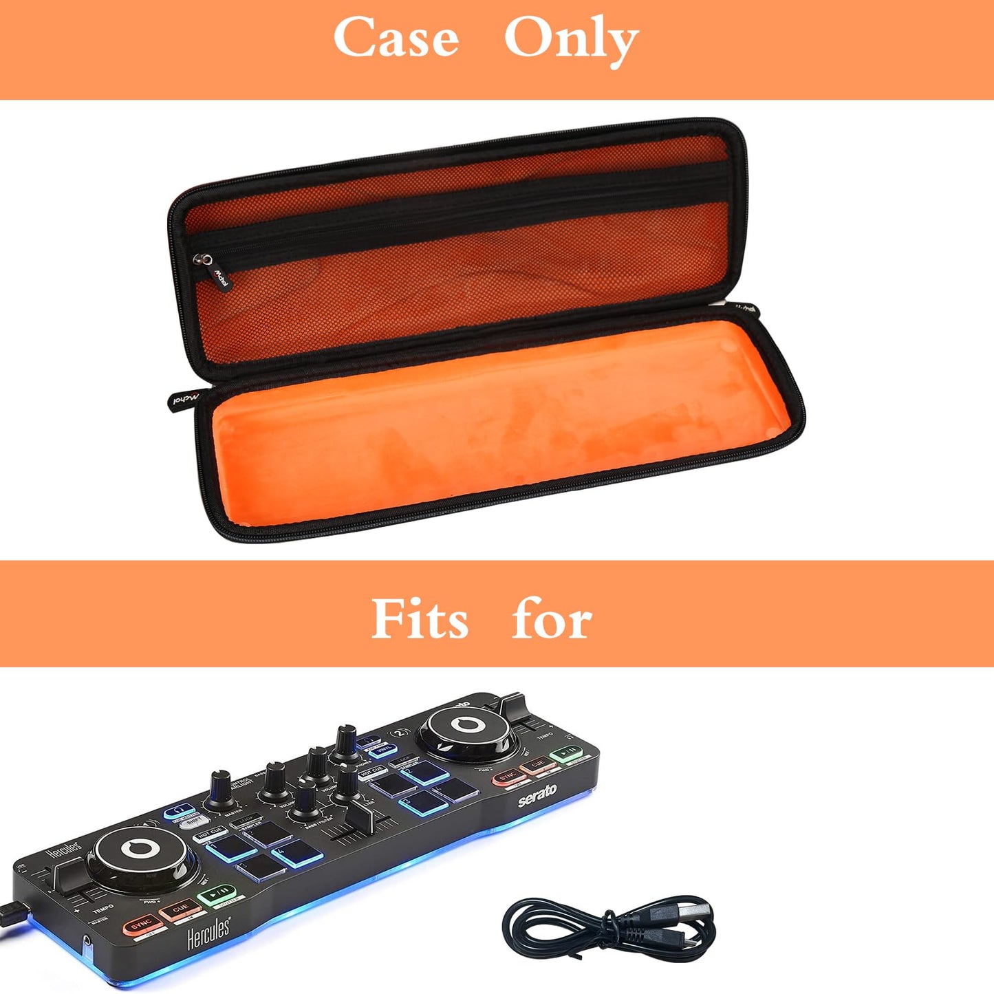 Mchoi - Portable Hard Case Compatible with Hercules DJControl Starlight Pocket DJ USB Controller, Case Only