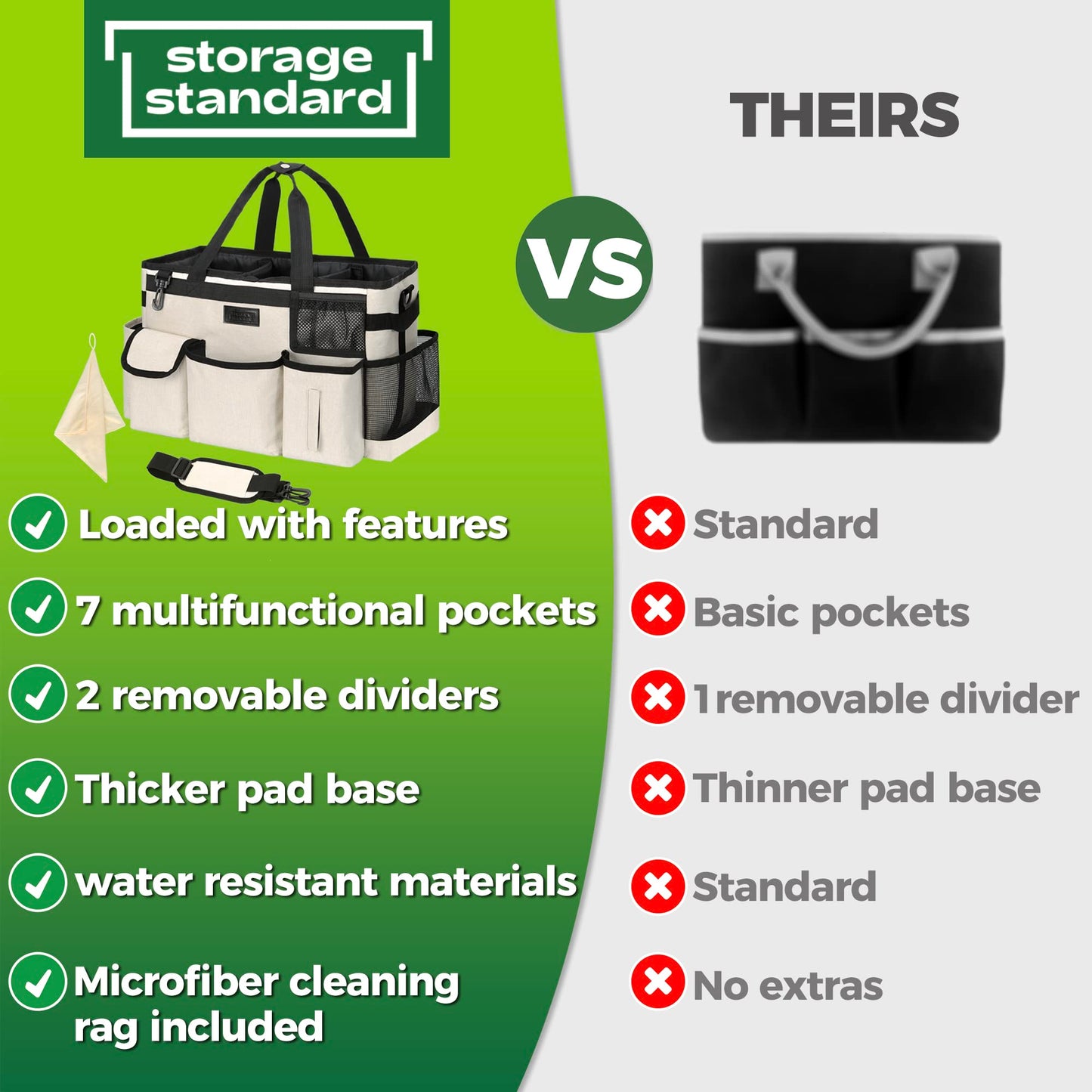 cleaning caddy bag