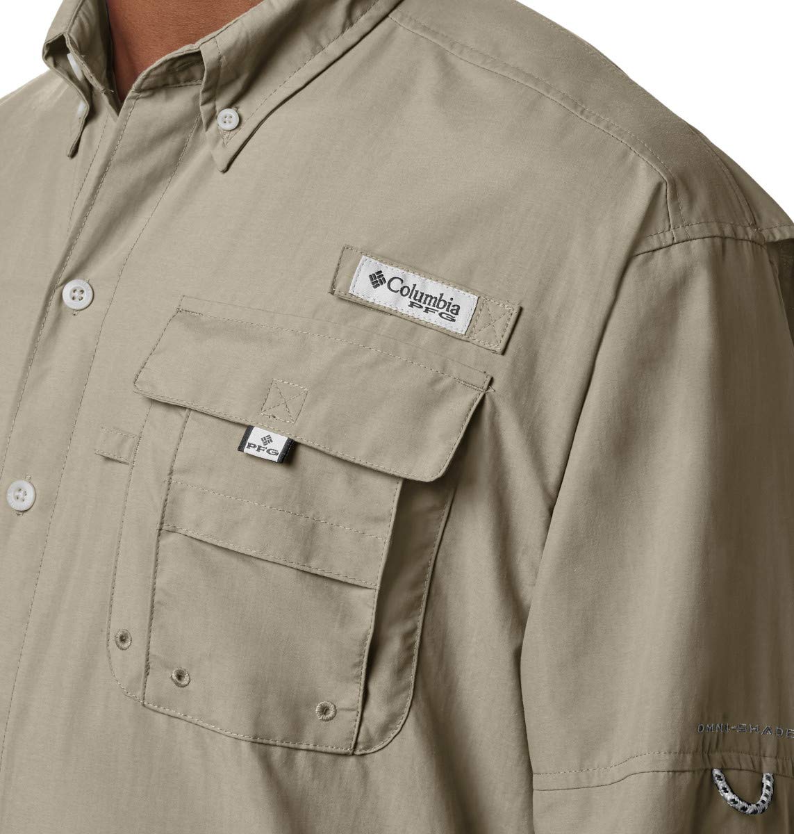 Columbia Men's PFG Bahama II Long Sleeve Fishing Shirt, Fossil, 4X